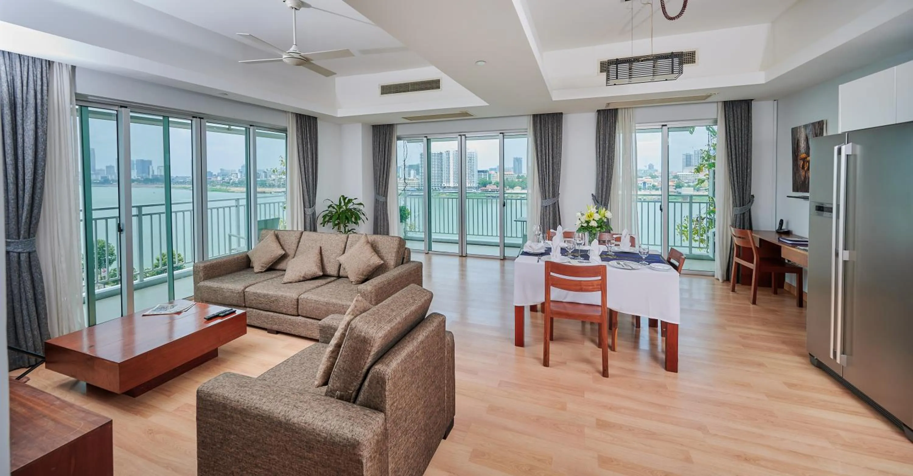 Living room in Bellevue Serviced Apartments