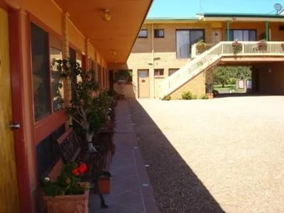 Patio in Lake Front Motel