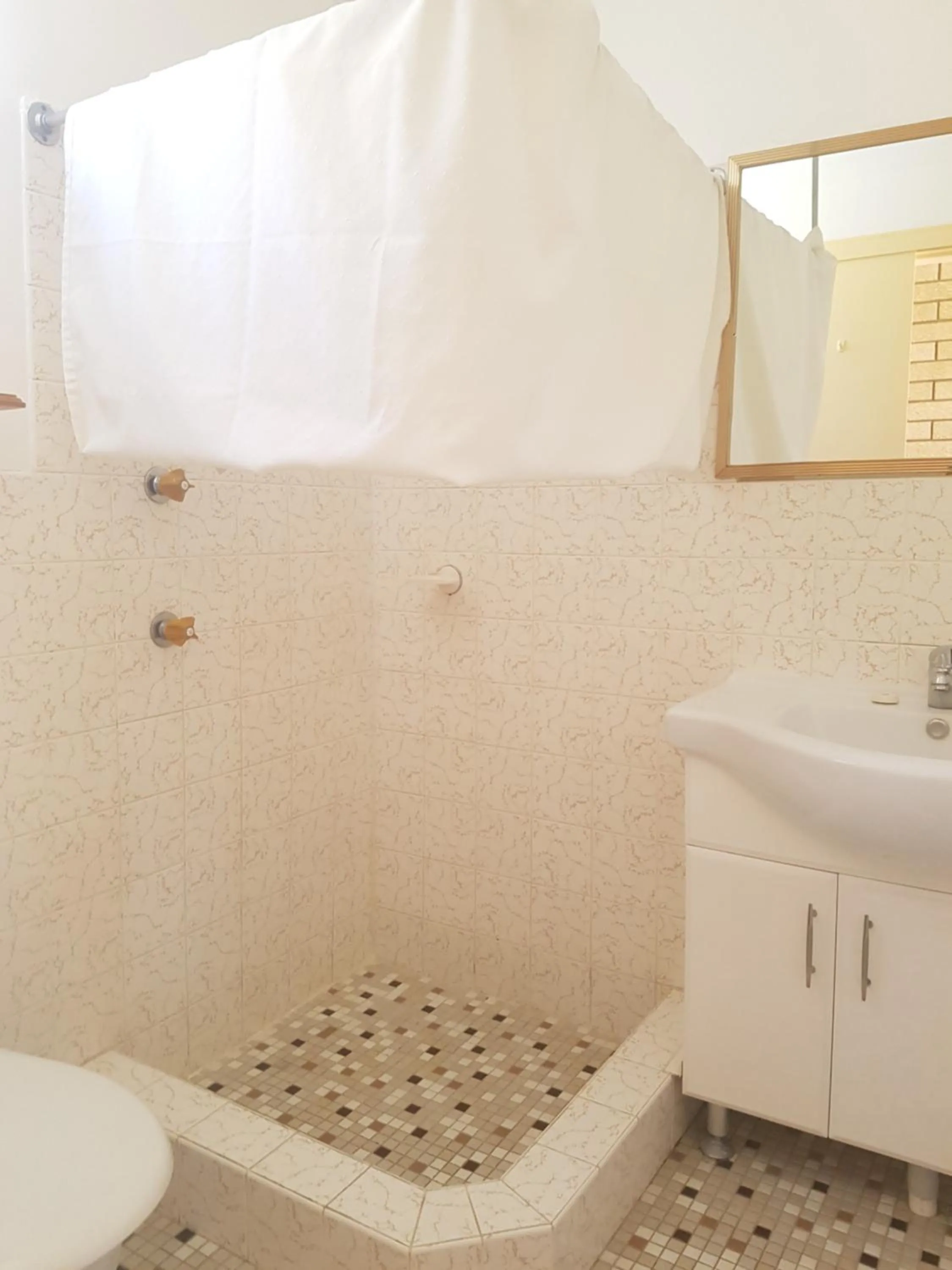 Shower in Lake Front Motel