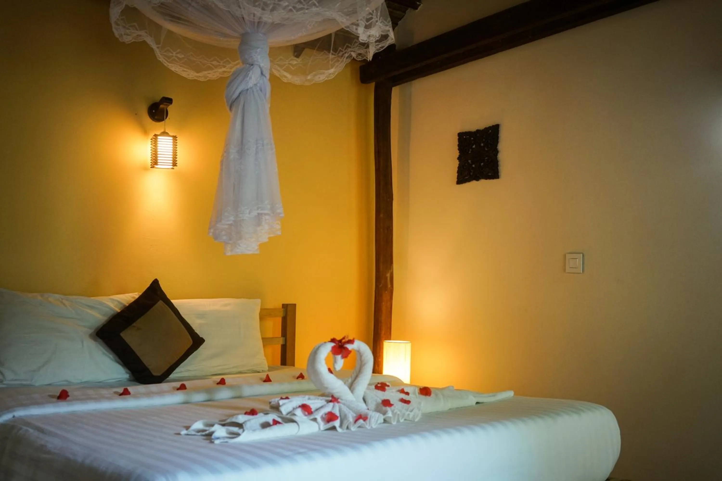 Bed in Mealea Resort