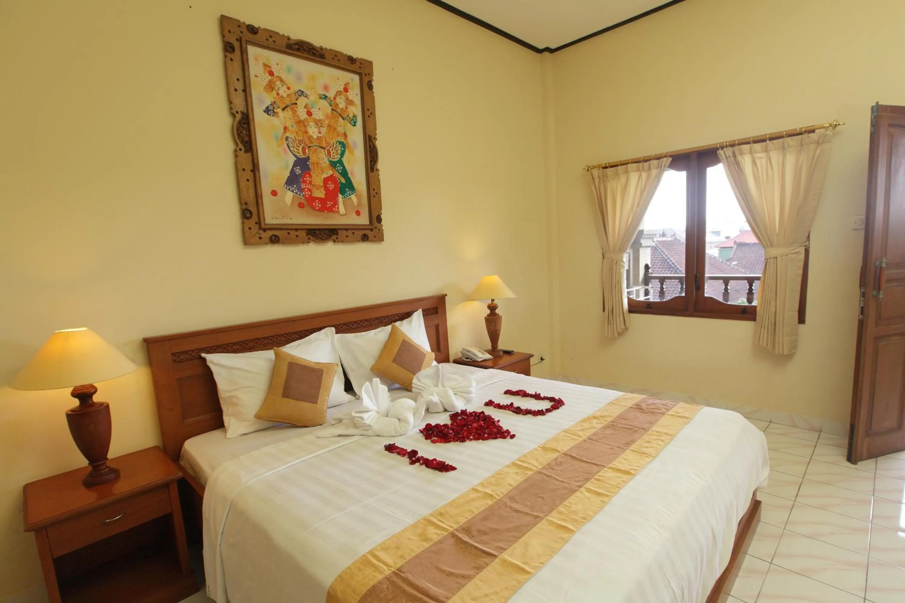 Bed in Bali Sandy Resort