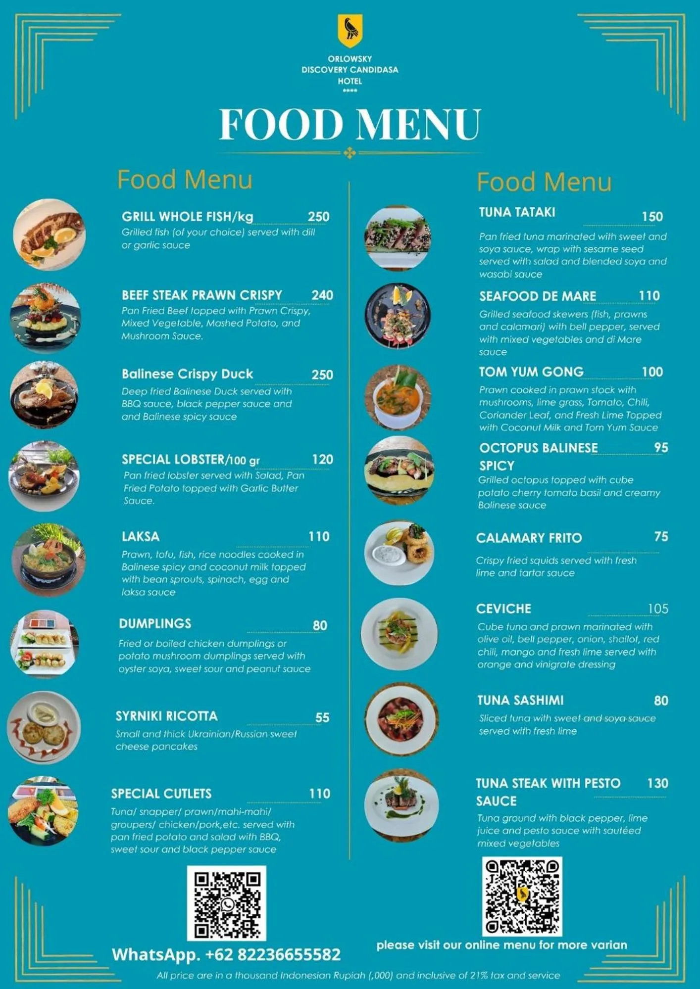 Restaurant/places to eat in Orlowsky Discovery Candidasa Hotel