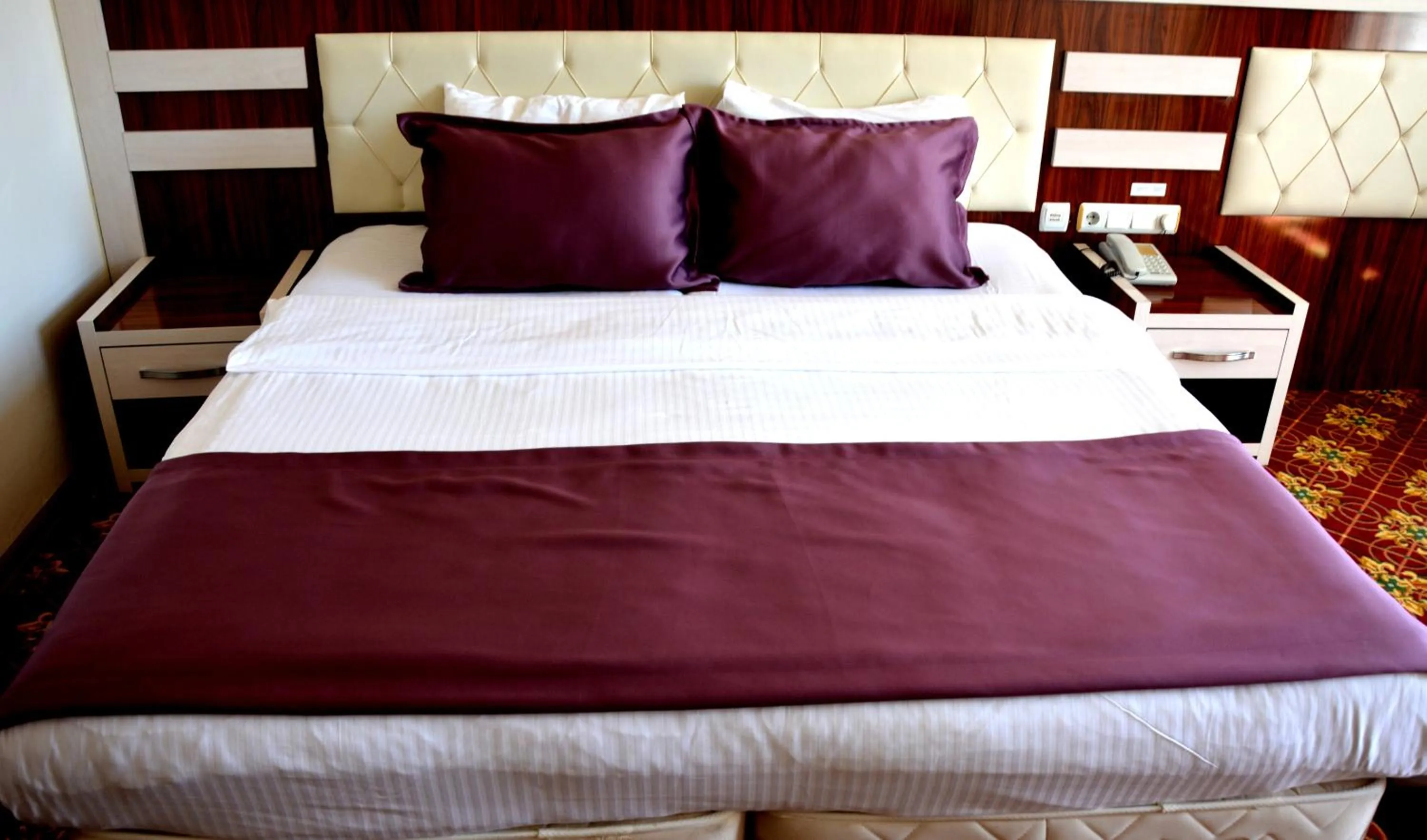 Bed in GARDEN KALE THERMAL HOTEL