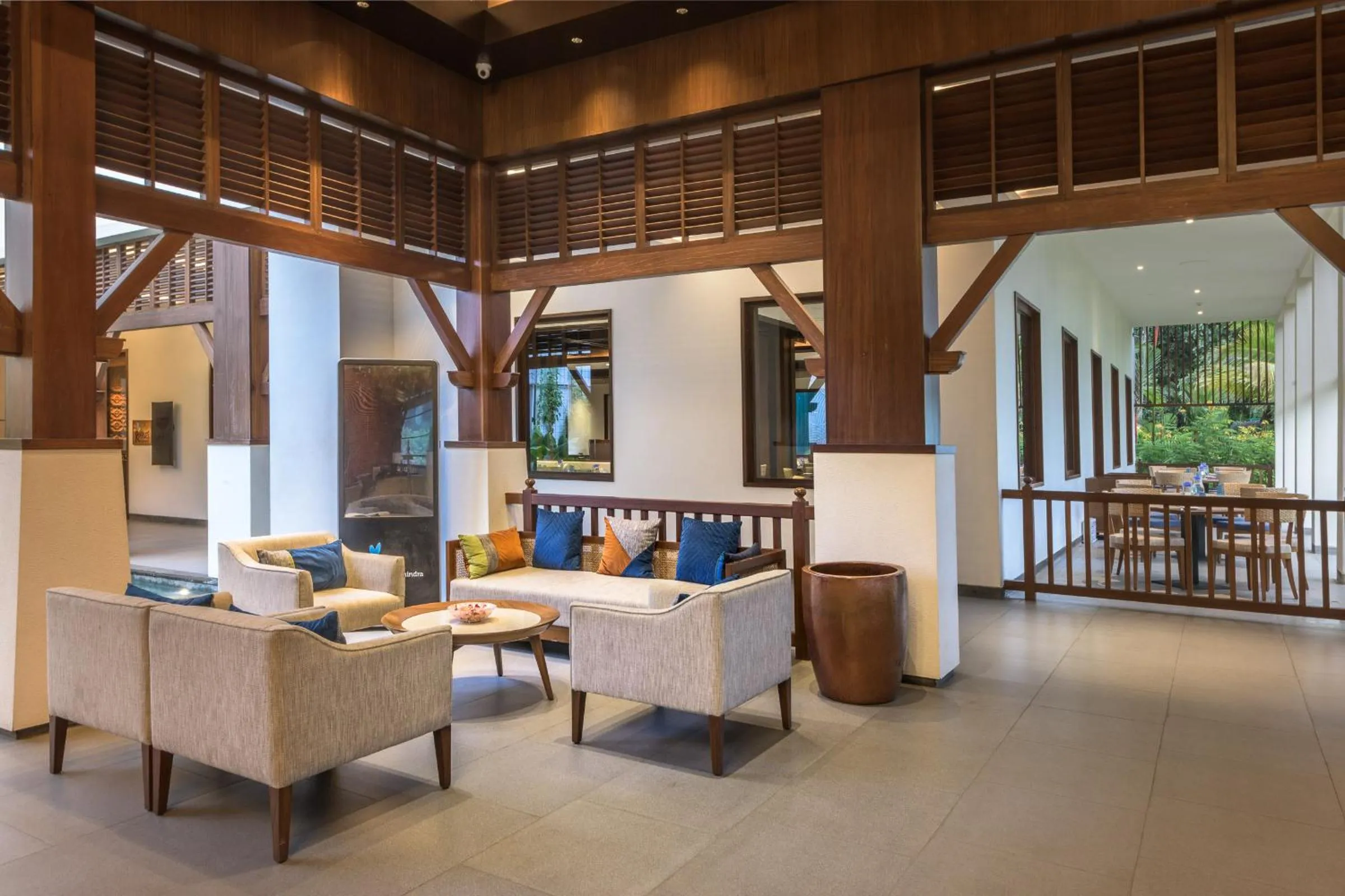 Lobby or reception in Club Mahindra Ashtamudi