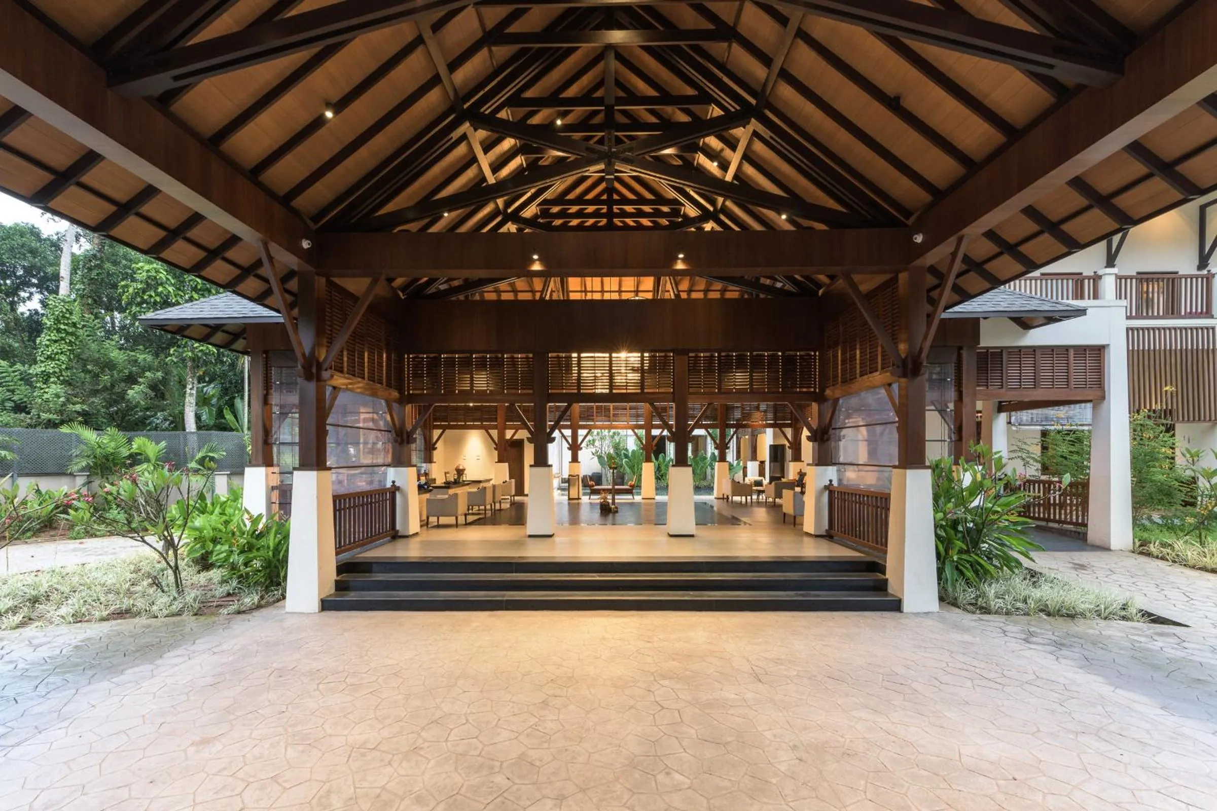 Facade/entrance in Club Mahindra Ashtamudi