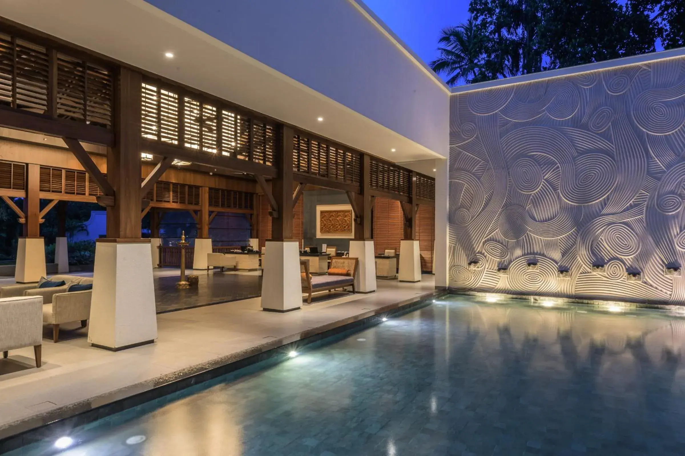 Lobby or reception in Club Mahindra Ashtamudi Lobby or reception in Club Mahindra Ashtamudi