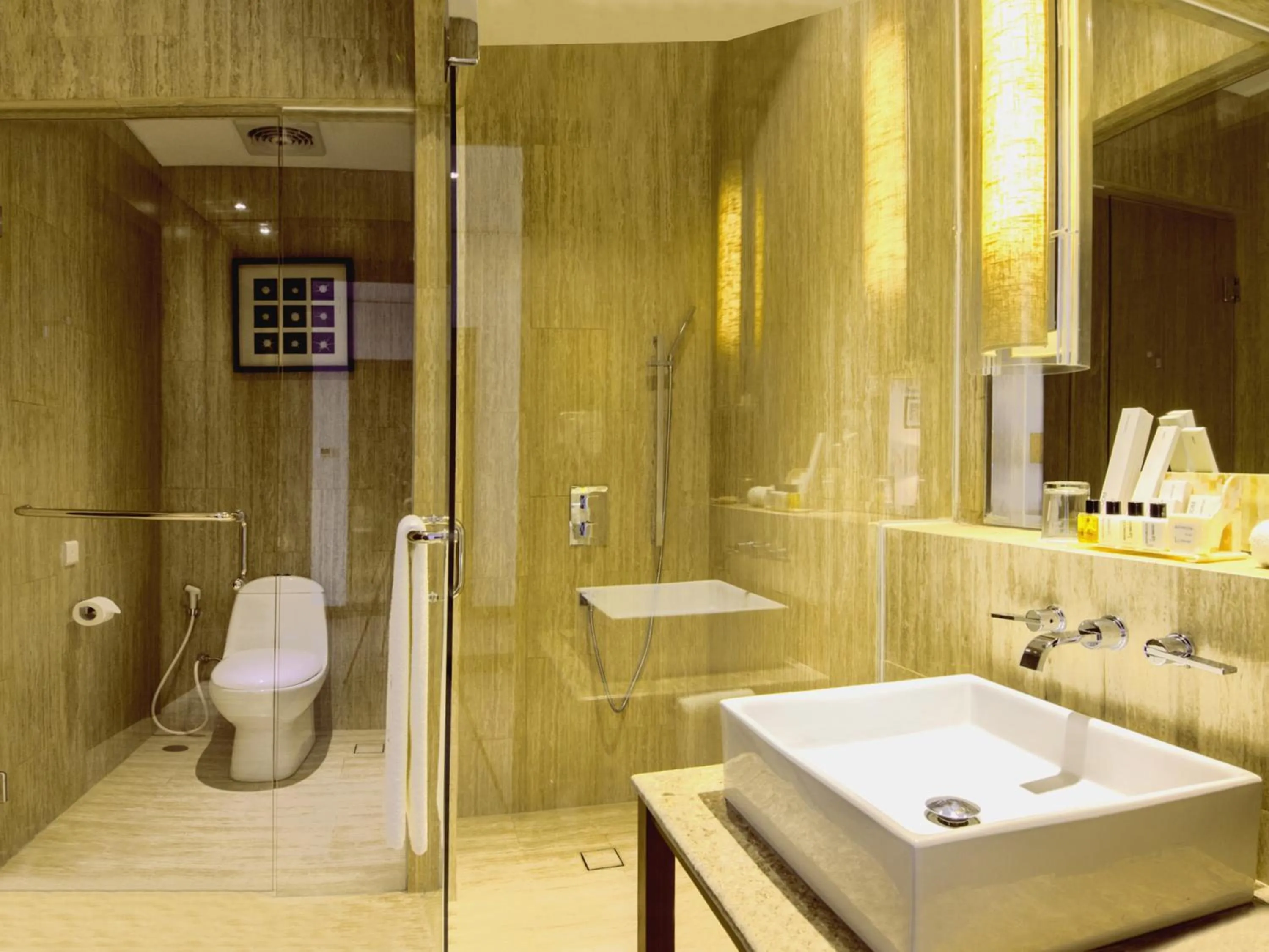 Toilet in Lv8 Resort Hotel