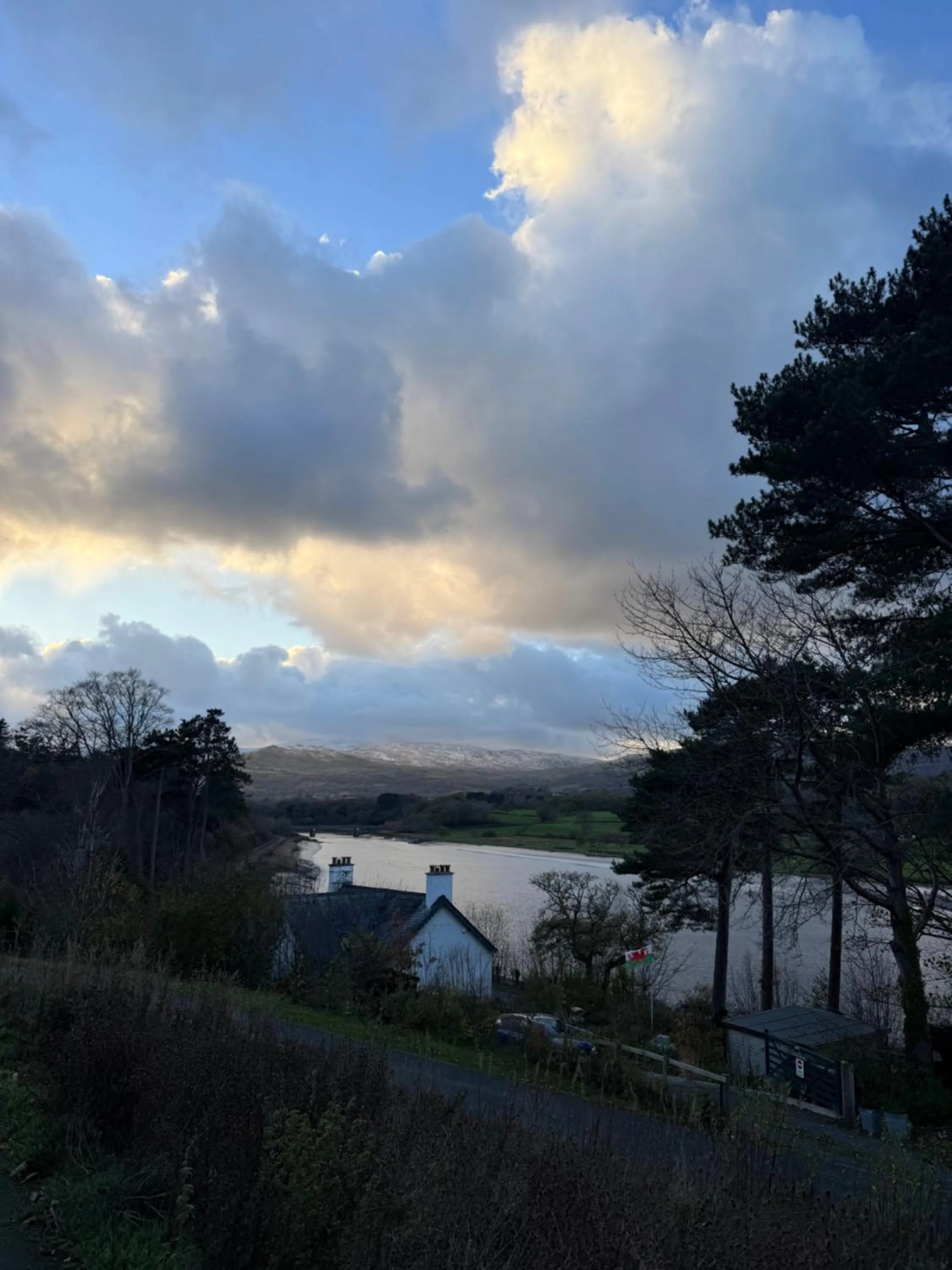 View (from property/room) in The Farmhouse at Bodnant Welsh Food