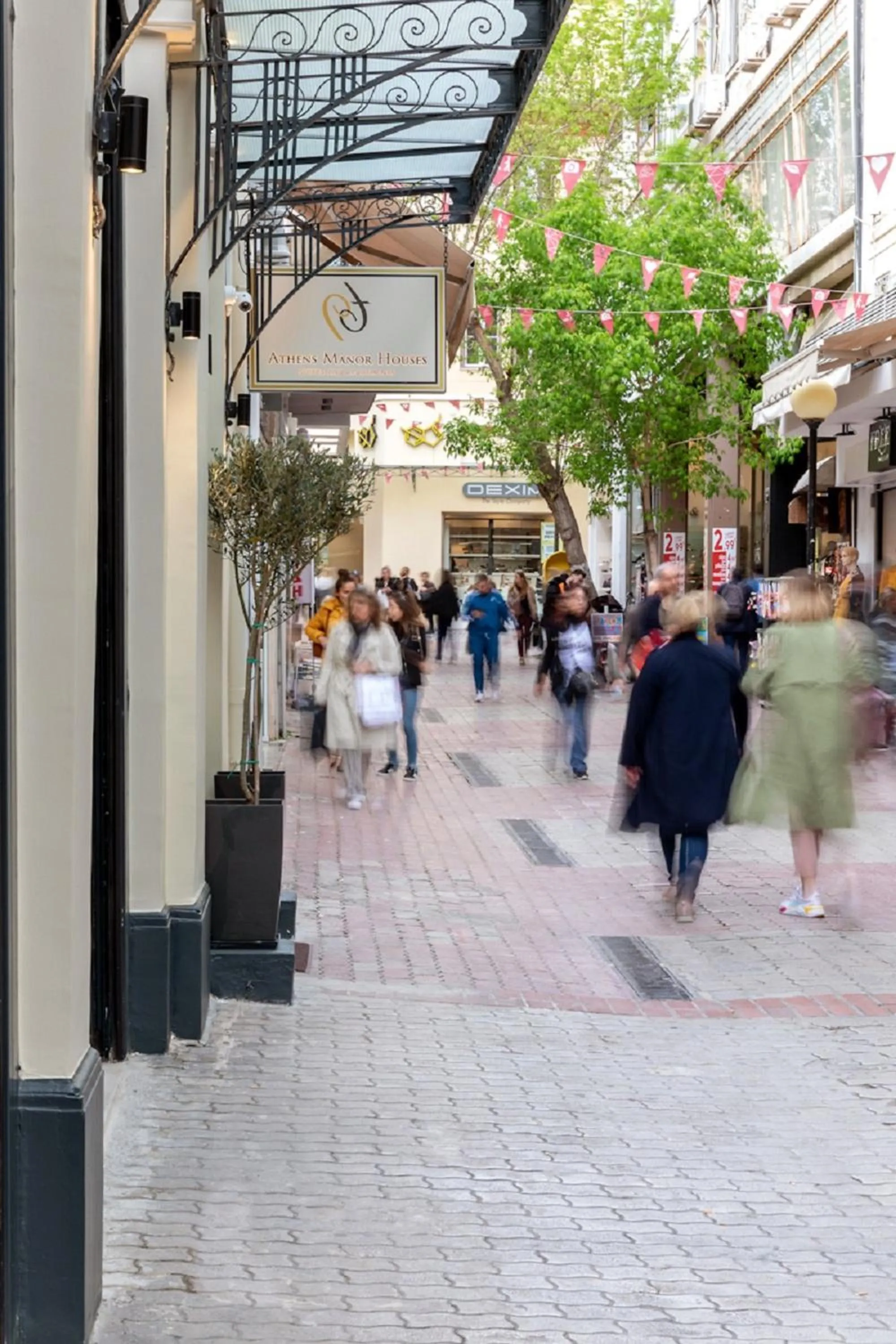 People in Athens Manor Houses