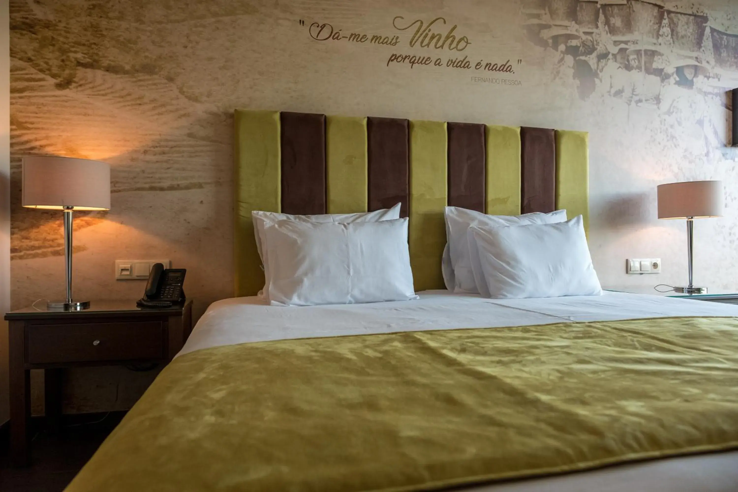 Decorative detail, Bed in Vila Gale Douro Vineyards Decorative detail, Bed in Vila Gale Douro Vineyards