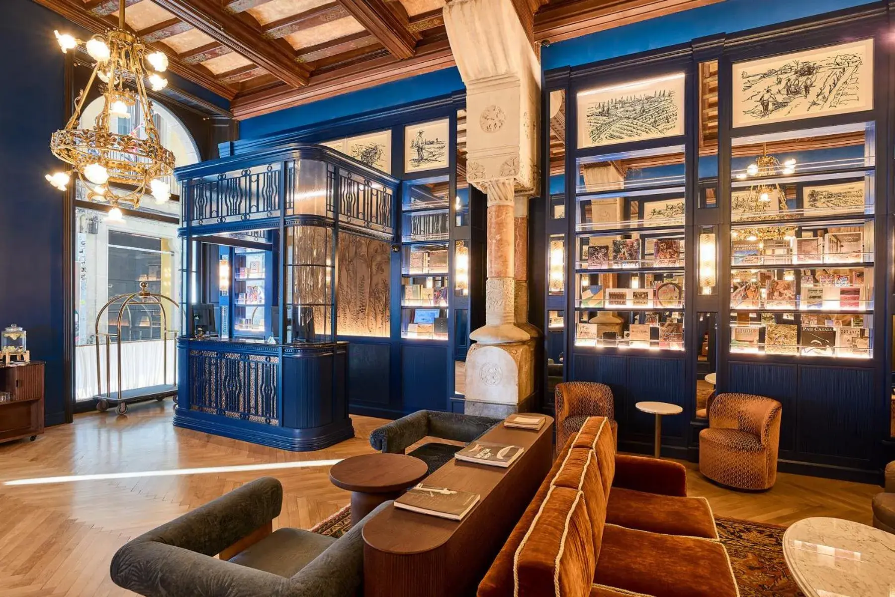 Lobby or reception in Hotel España Ramblas Lobby or reception in Hotel España Ramblas