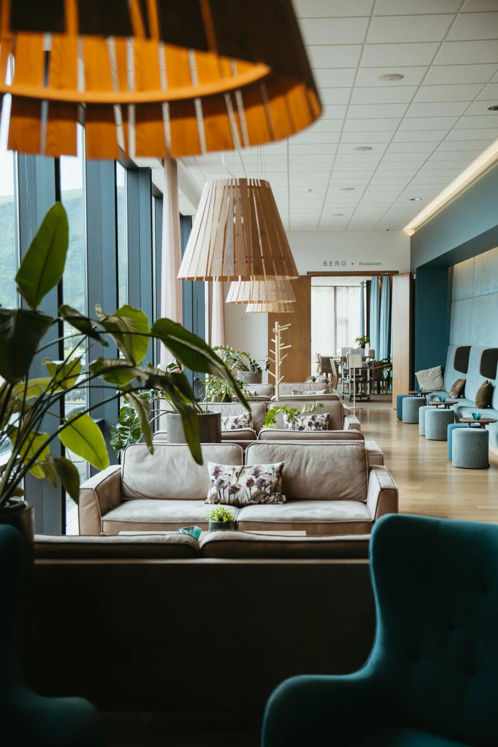Seating area in Hotel Vík í Mýrdal