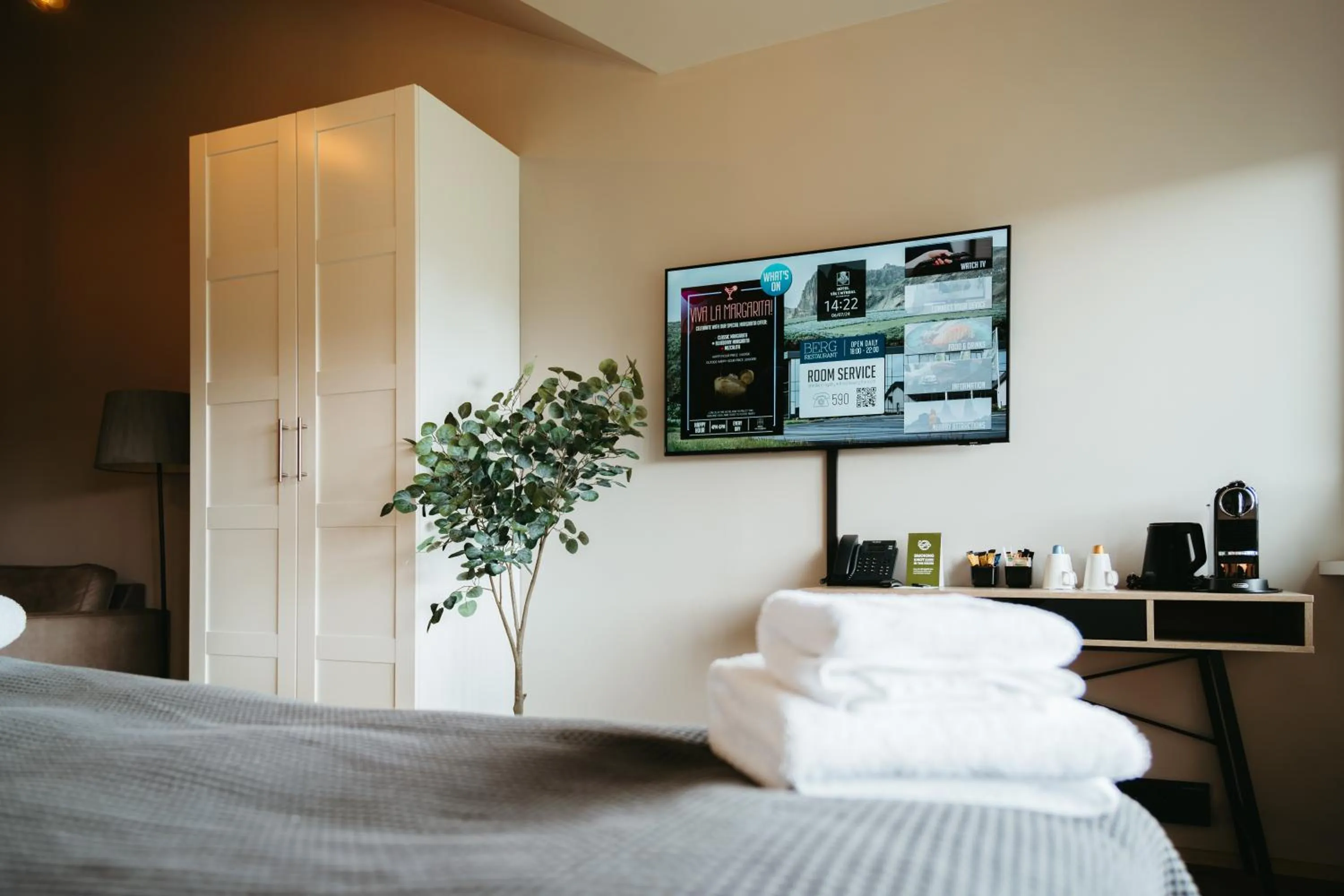 Bedroom, Bed in Hotel Vík í Mýrdal