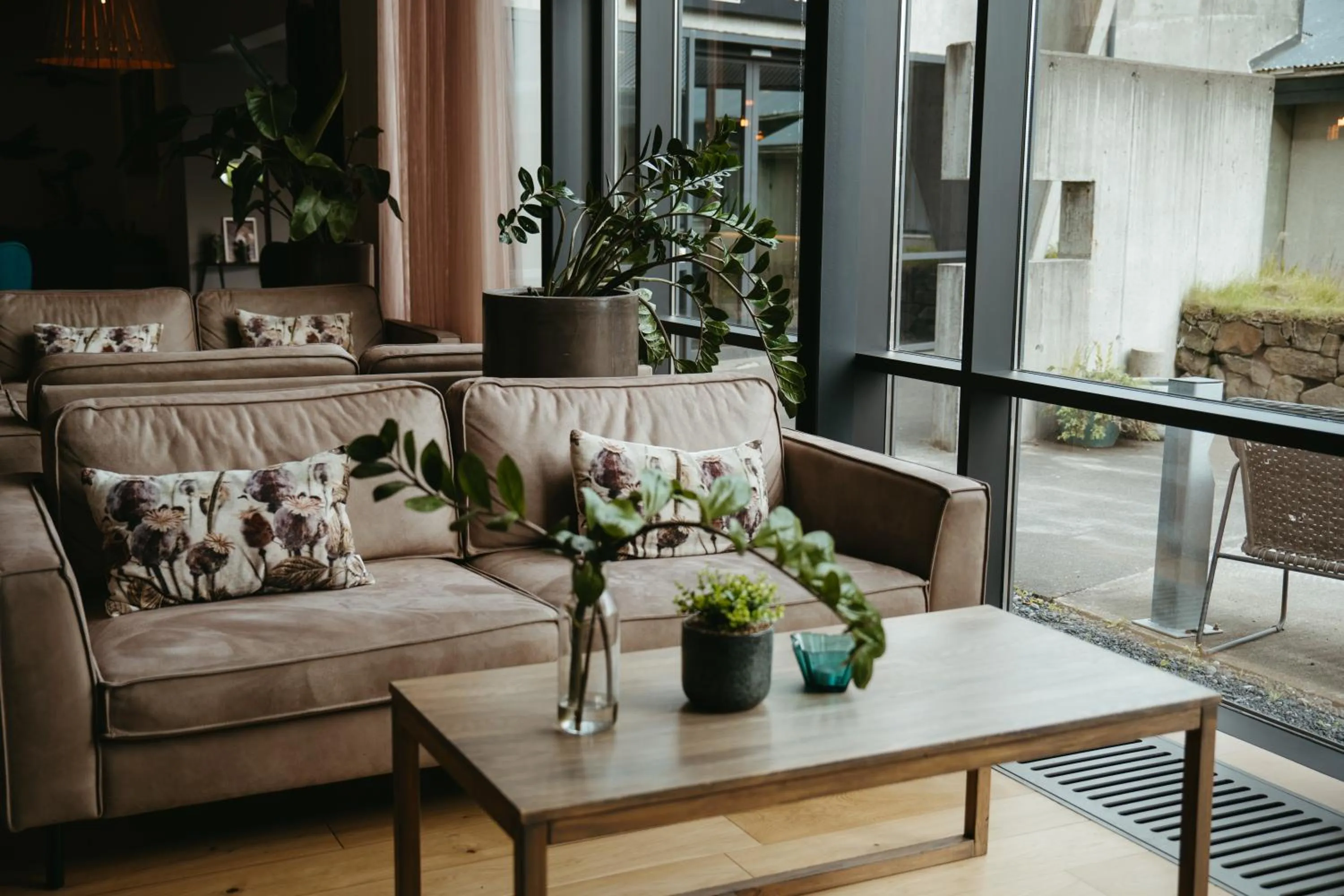 Seating area in Hotel Vík í Mýrdal
