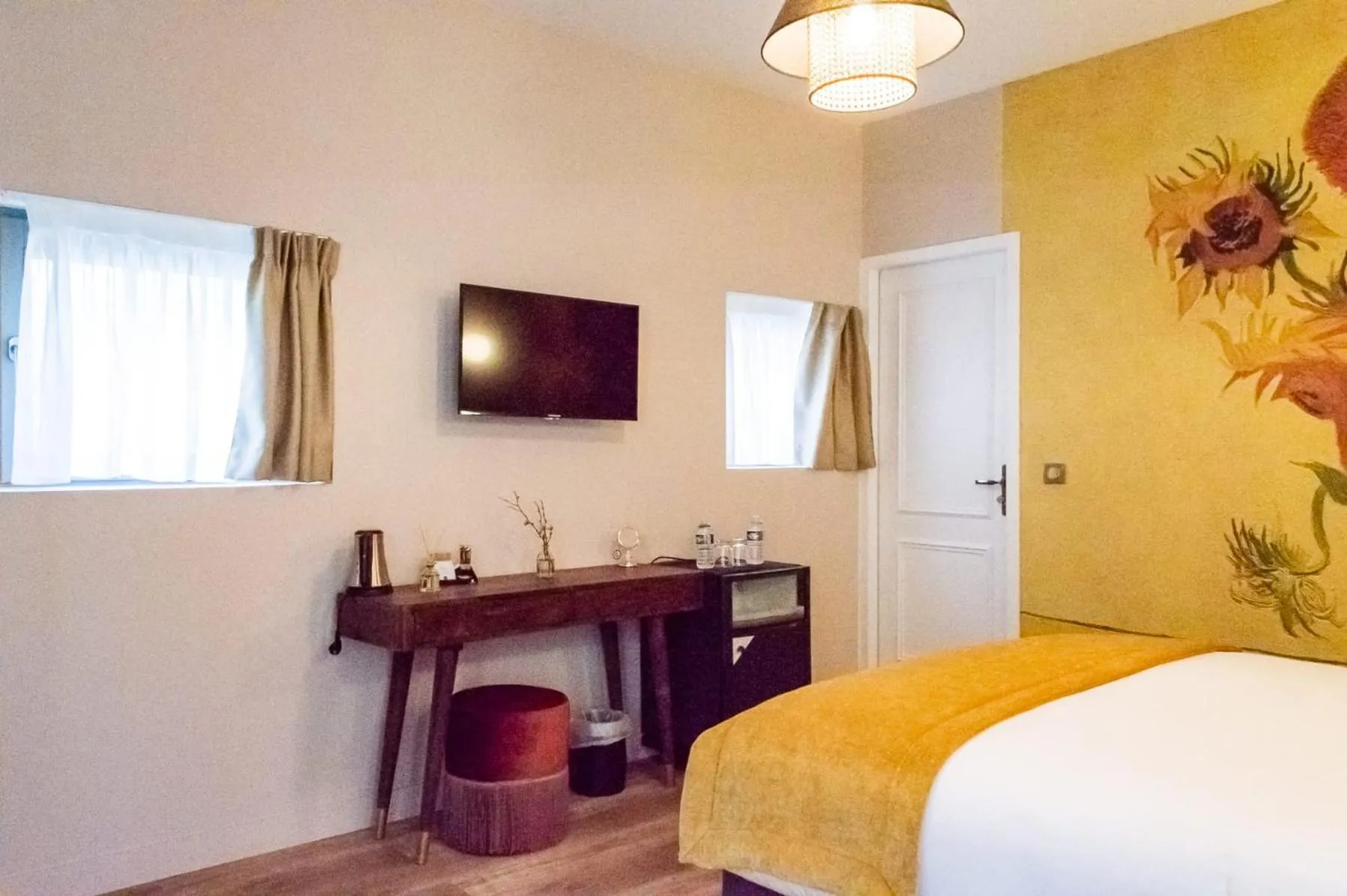 Bed in Hotel des Iris