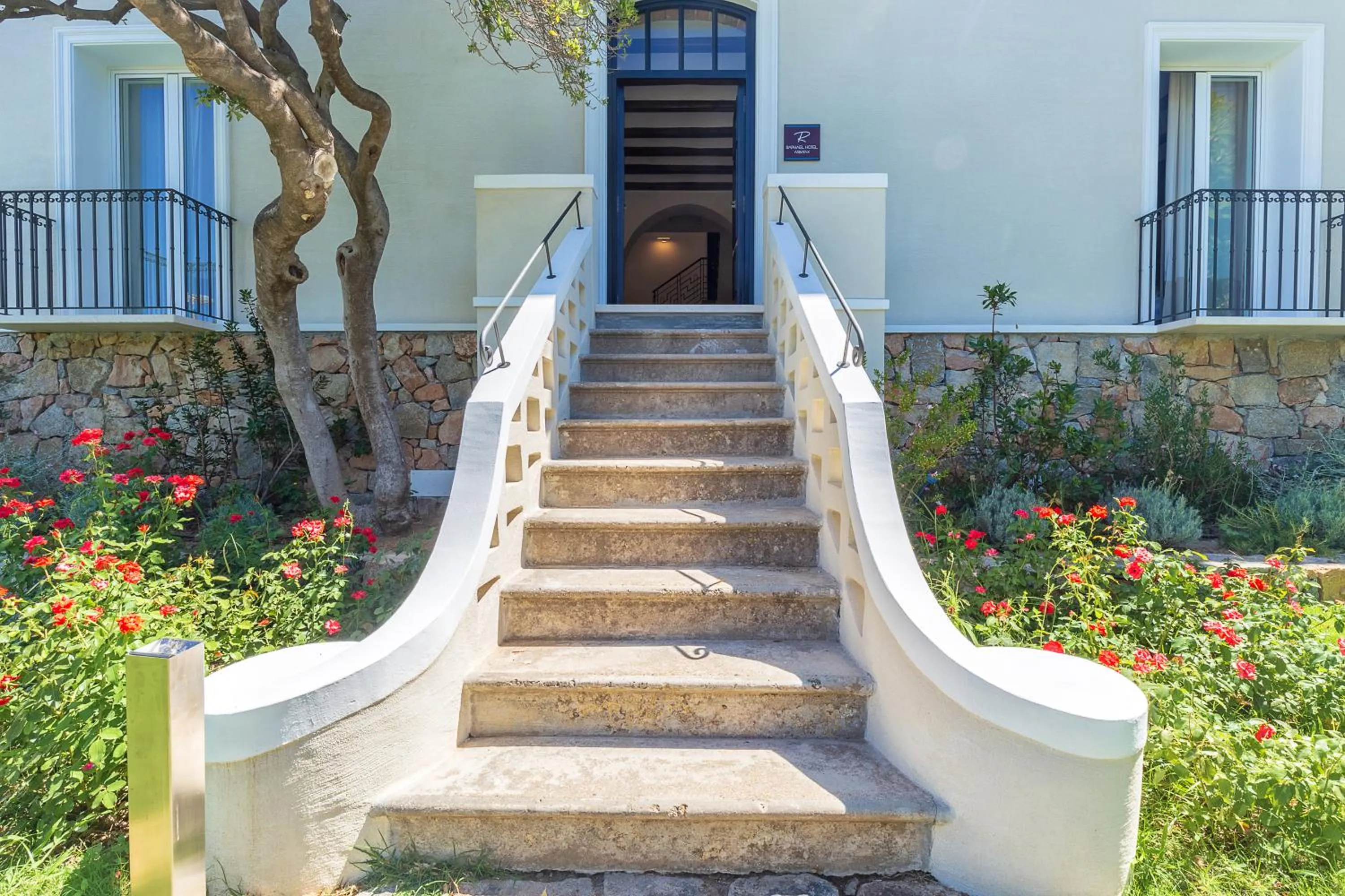 Facade/entrance in Raphael Hotel Arbatax