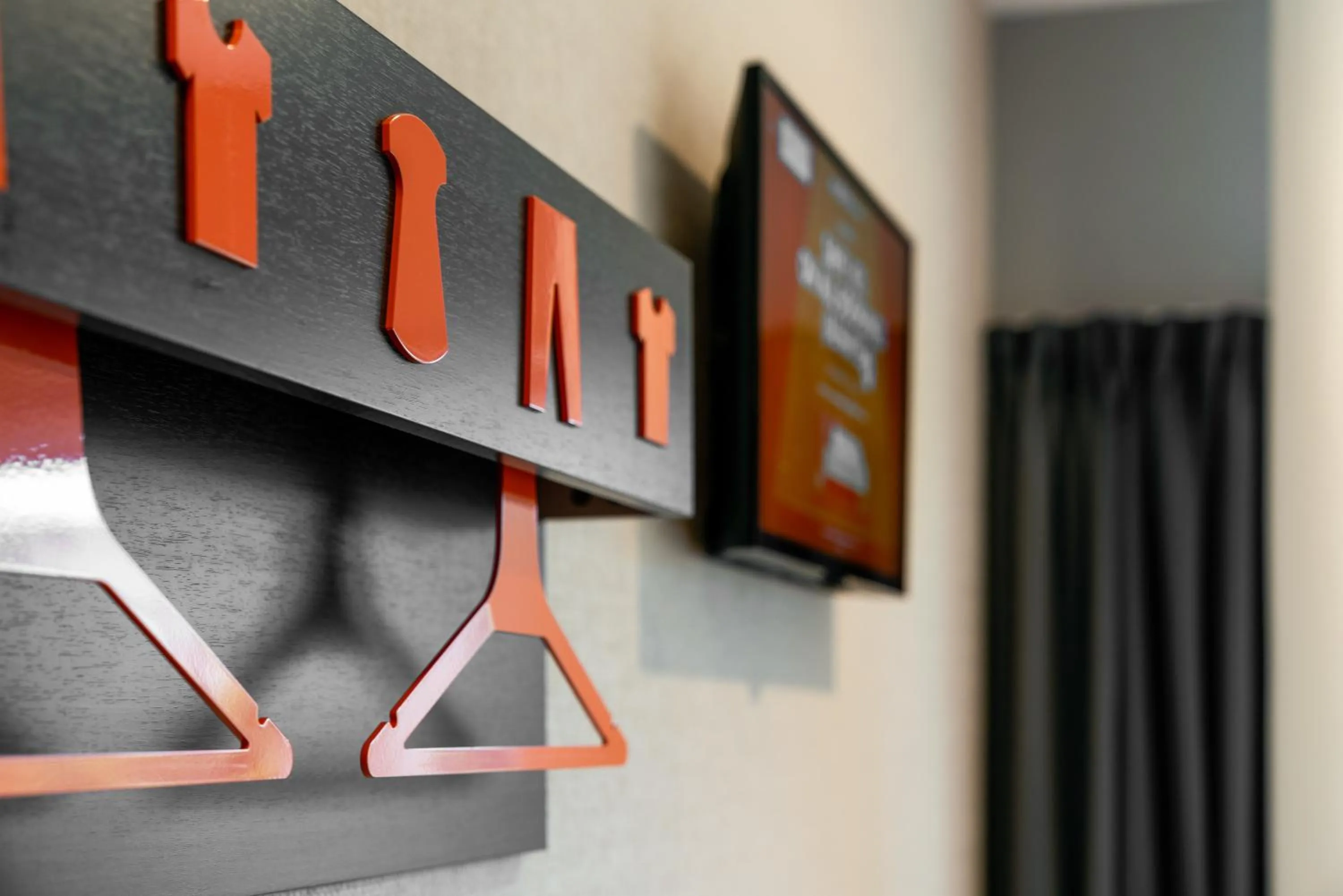 wardrobe in easyHotel Milton Keynes