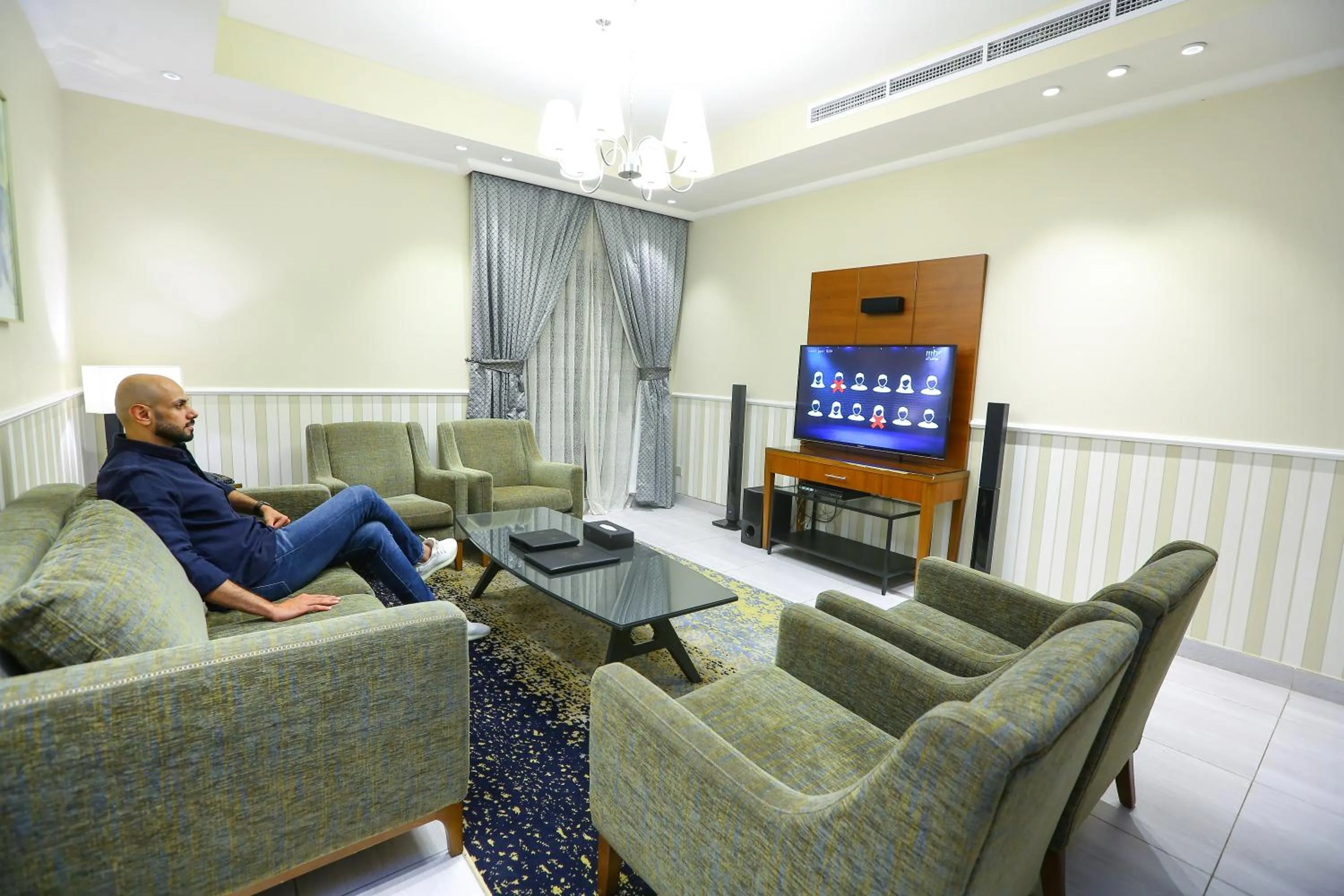 Seating area in Lotaz Hotel Apartments - Al Salamah