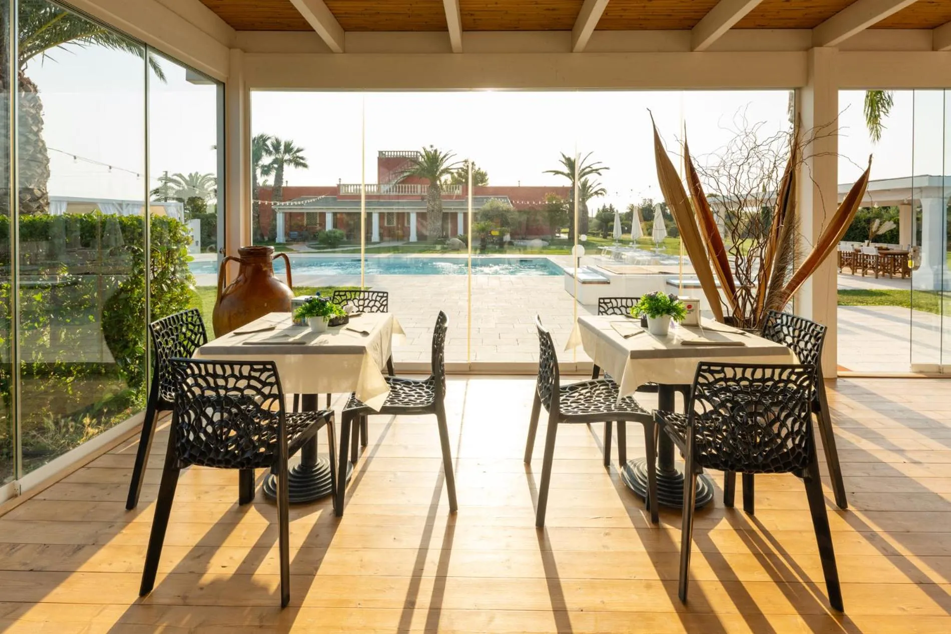 Pool view in Bed & Breakfast Villa Michela Alezio