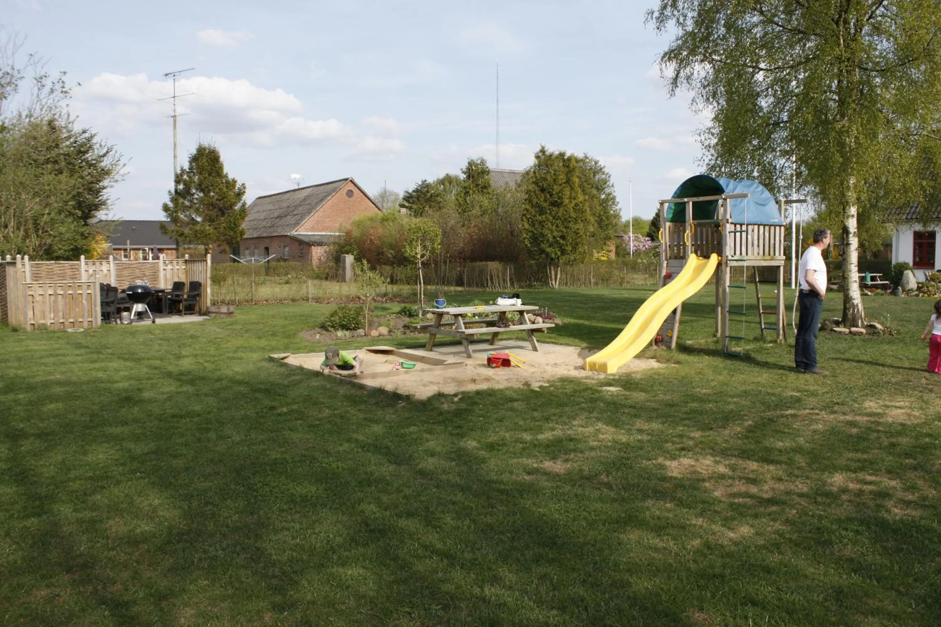 Children play ground in Skjoldbjerg Garnihotel