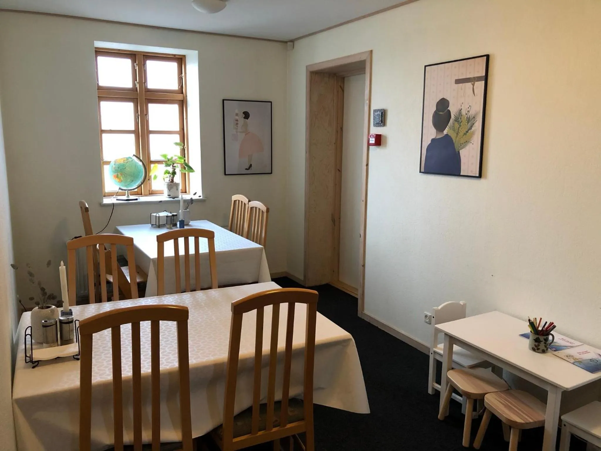 Dining area in Skjoldbjerg Garnihotel