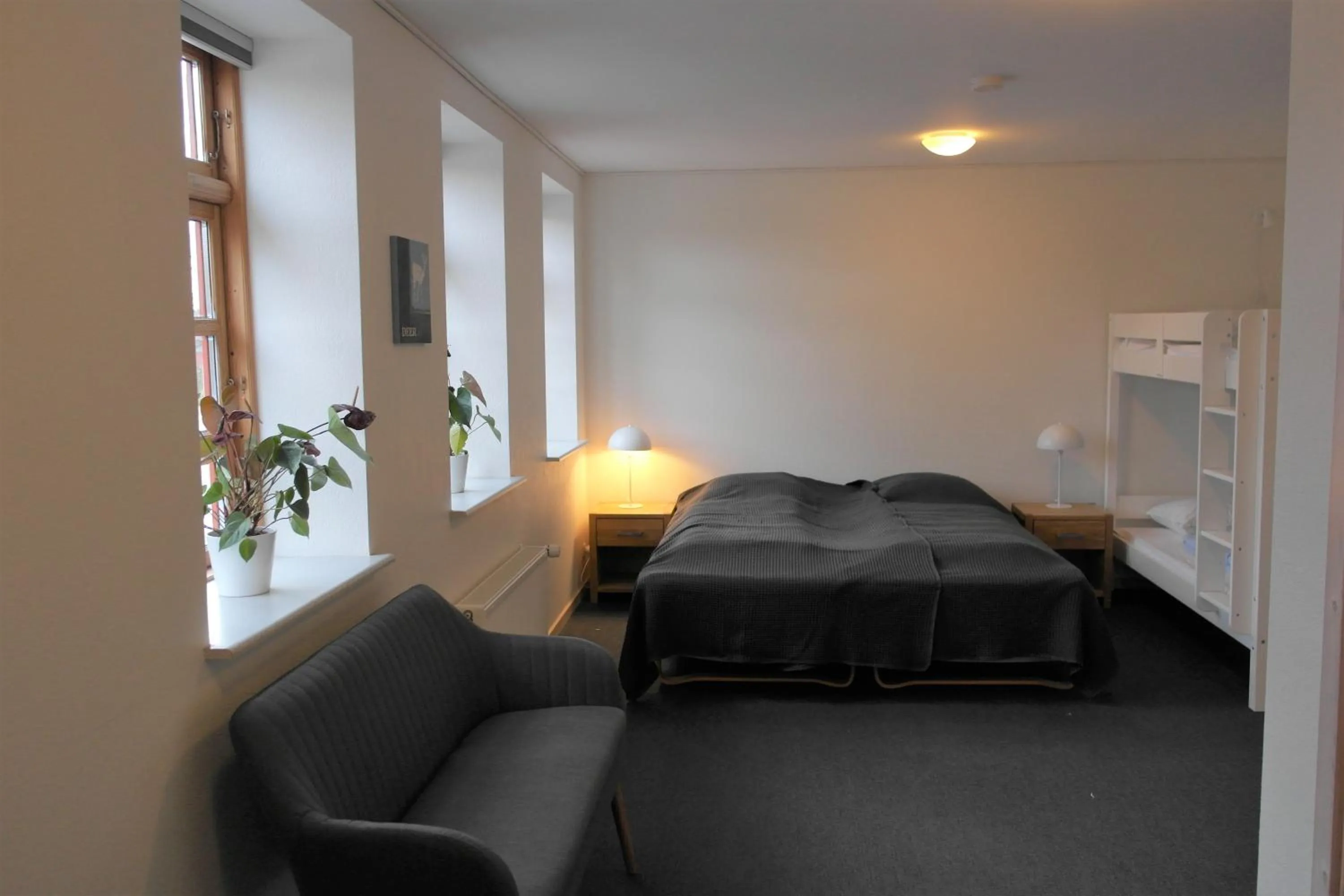 Bedroom, Bed in Skjoldbjerg Garnihotel