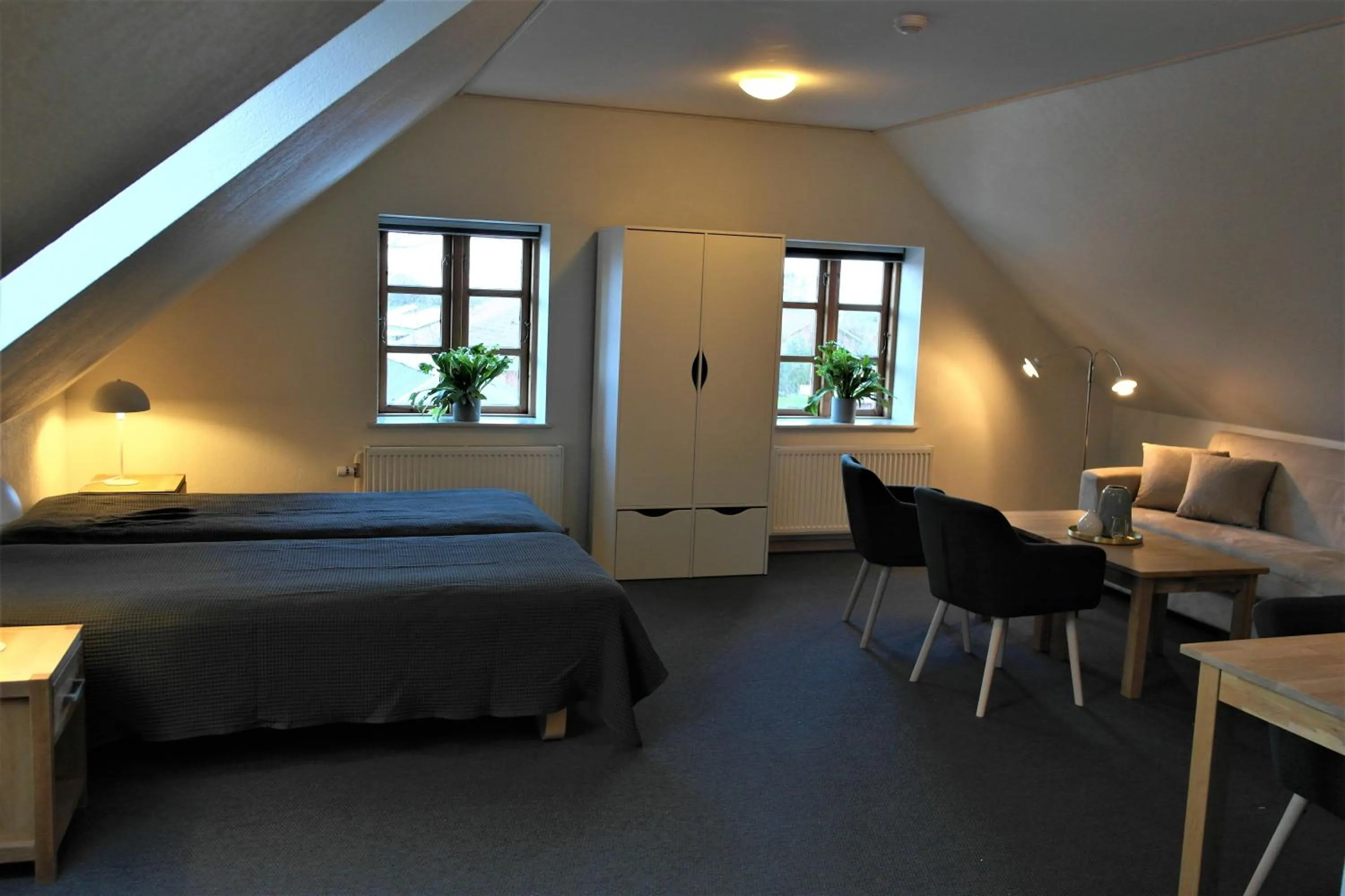 Bed in Skjoldbjerg Garnihotel