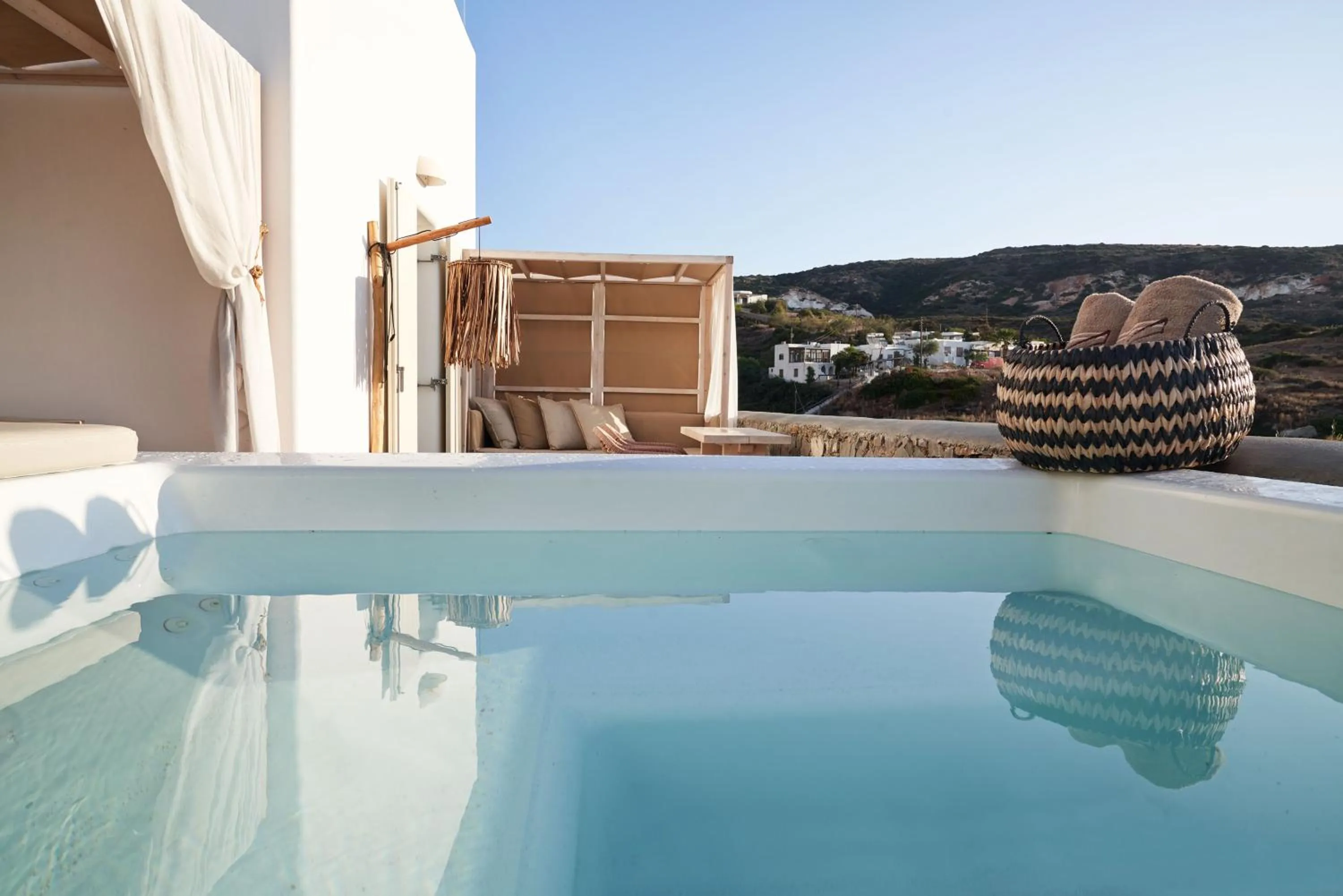 Hot Tub in Volcano Luxury Suites Milos - Adults Only