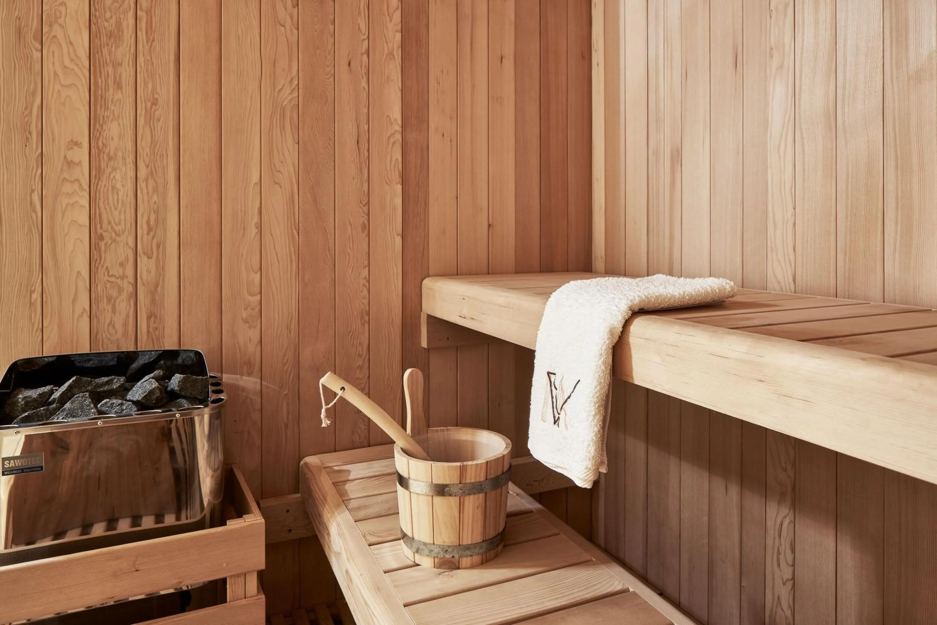 Sauna, Bed in Volcano Luxury Suites Milos - Adults Only