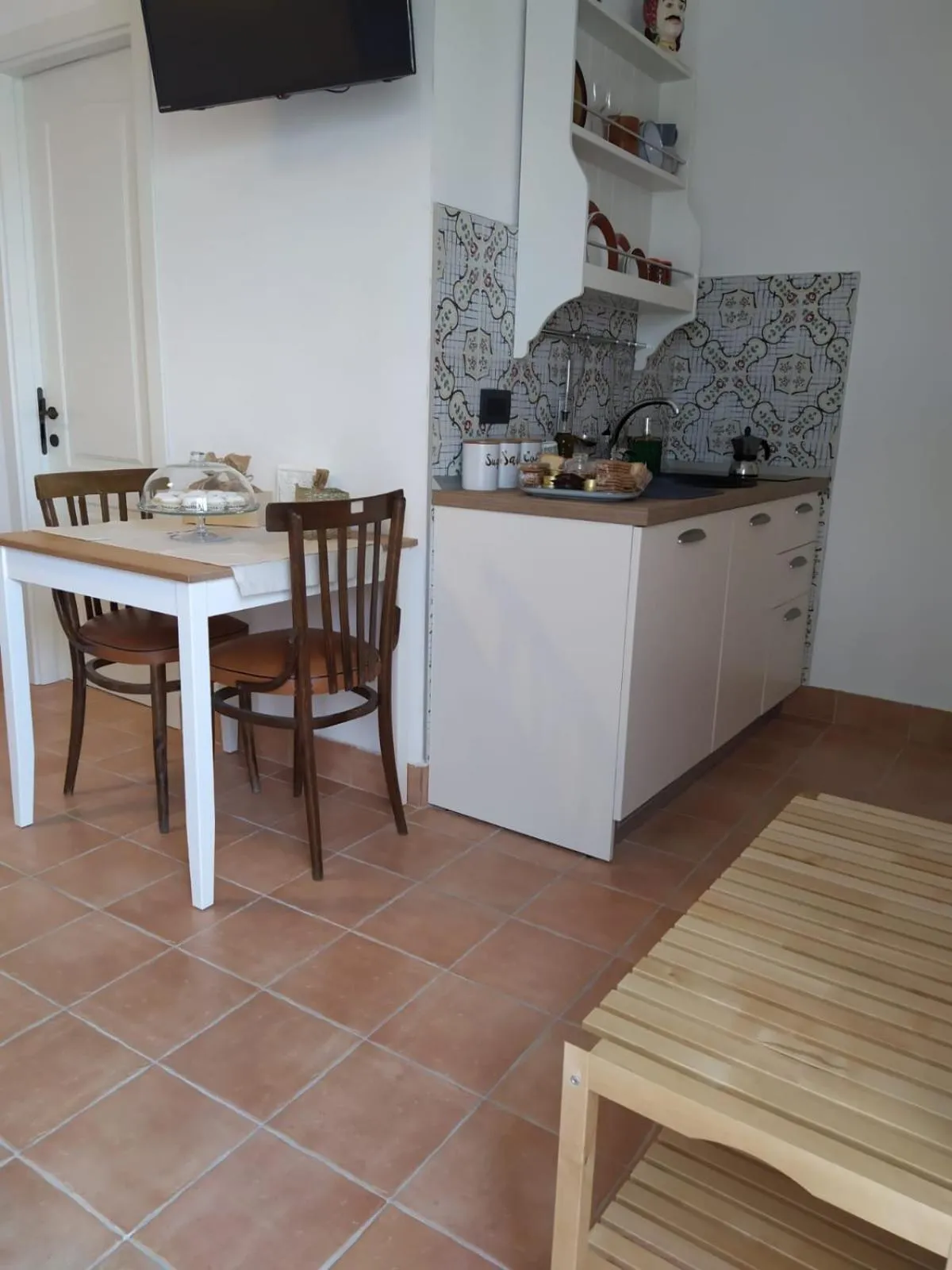 Kitchen or kitchenette in B&B Villa Melania