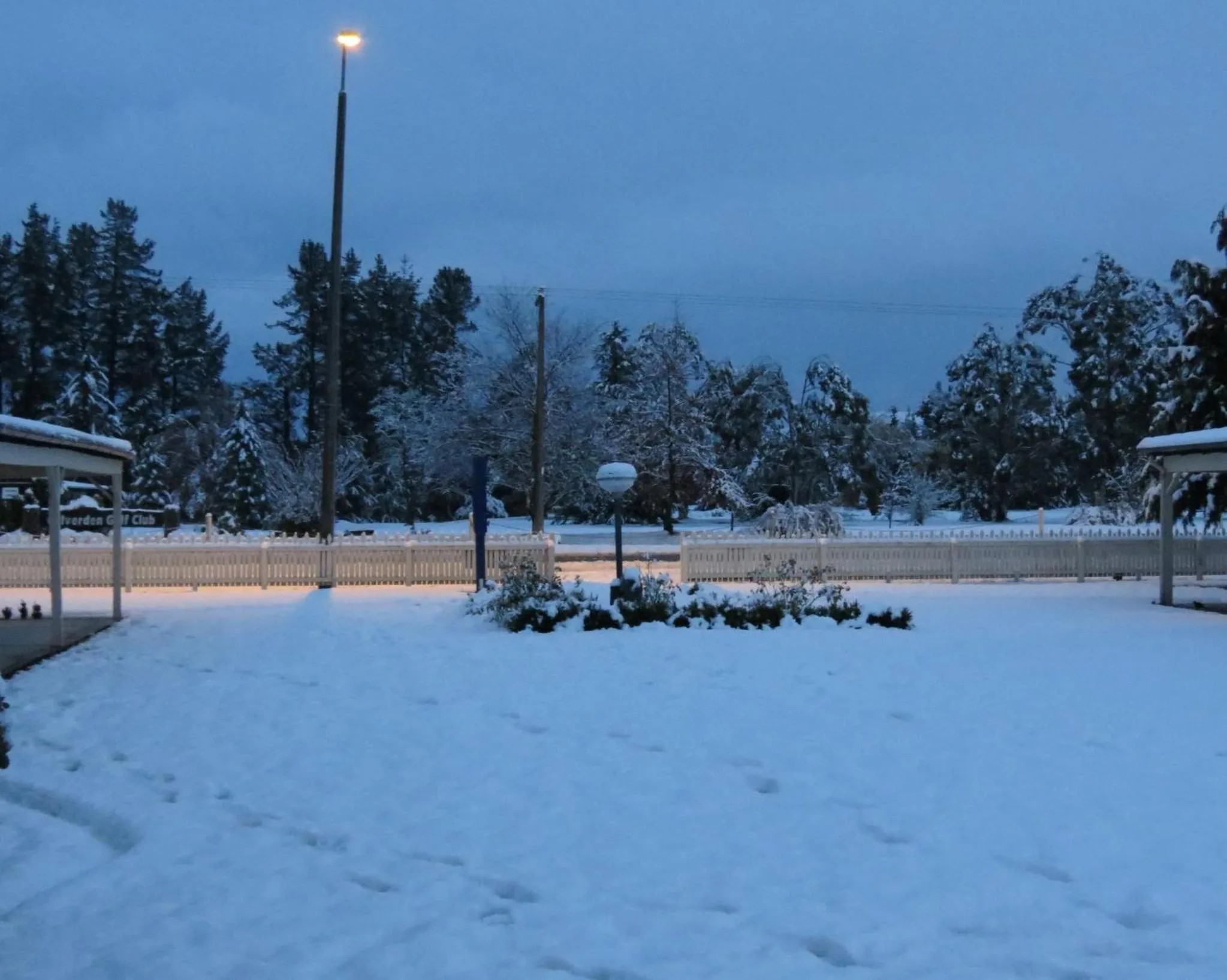 Winter in Culverden Court Motel