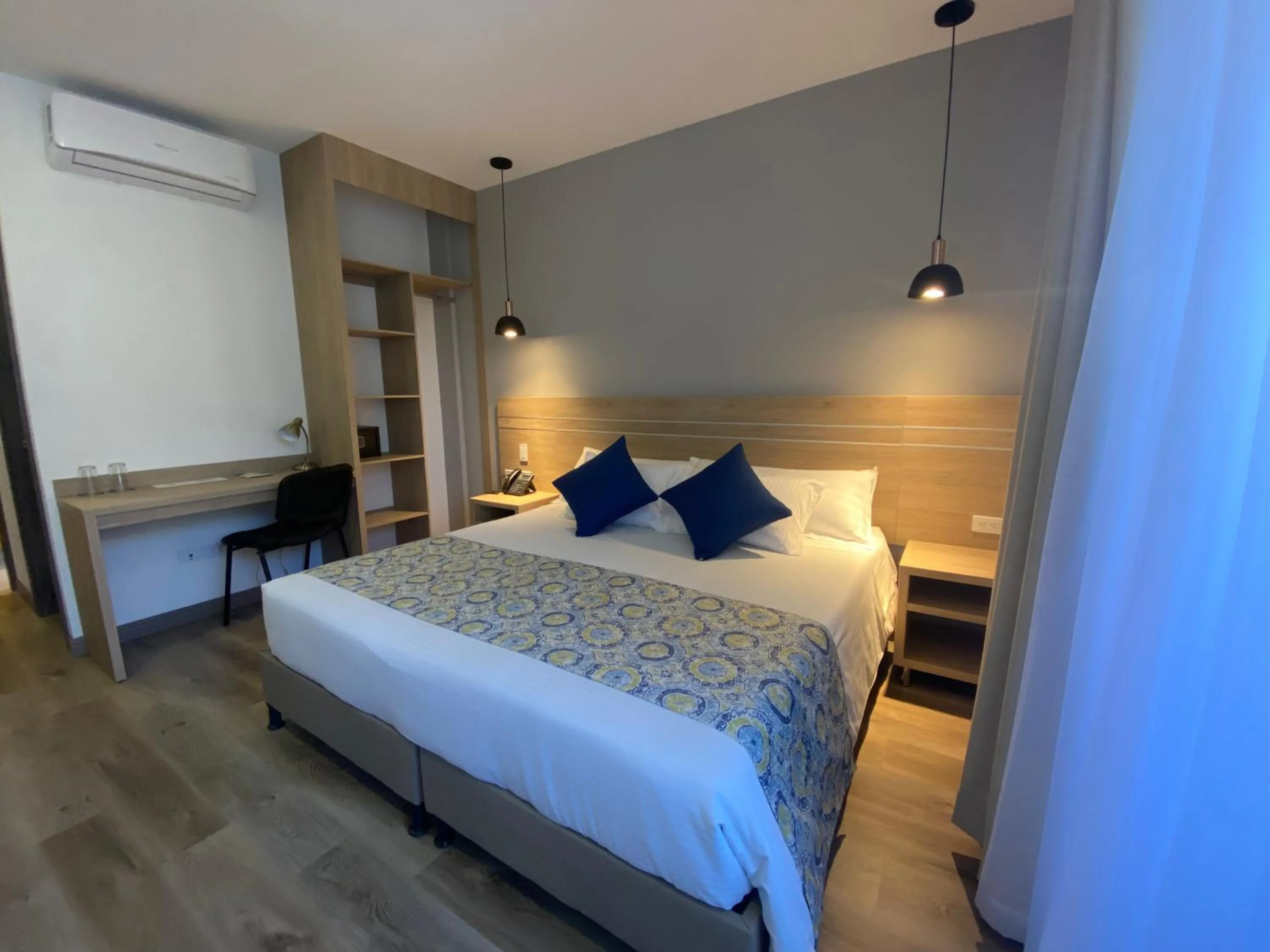 Bed in EcoHub Hotel Medellin