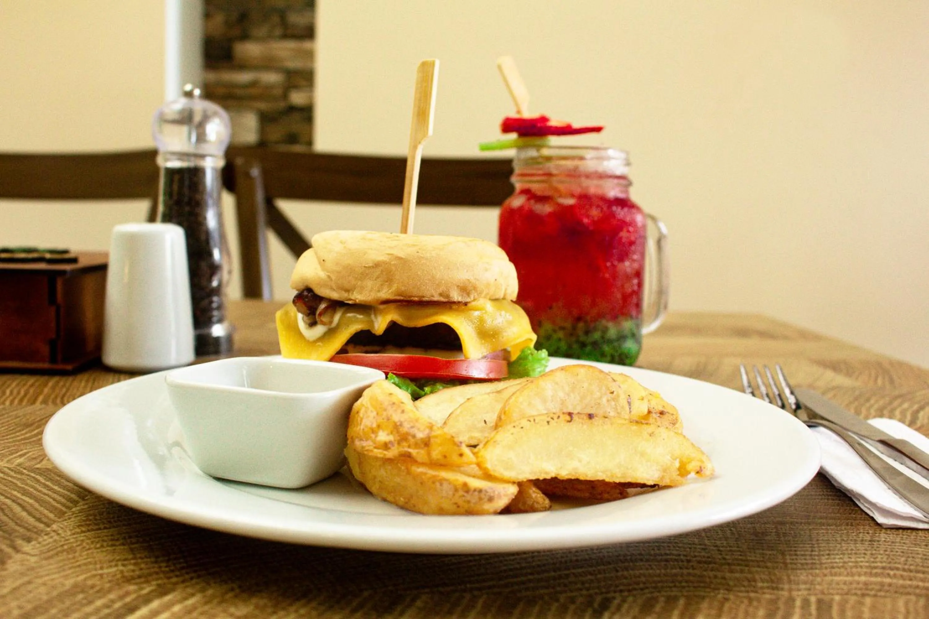 Food and drinks in EcoHub Hotel Medellin