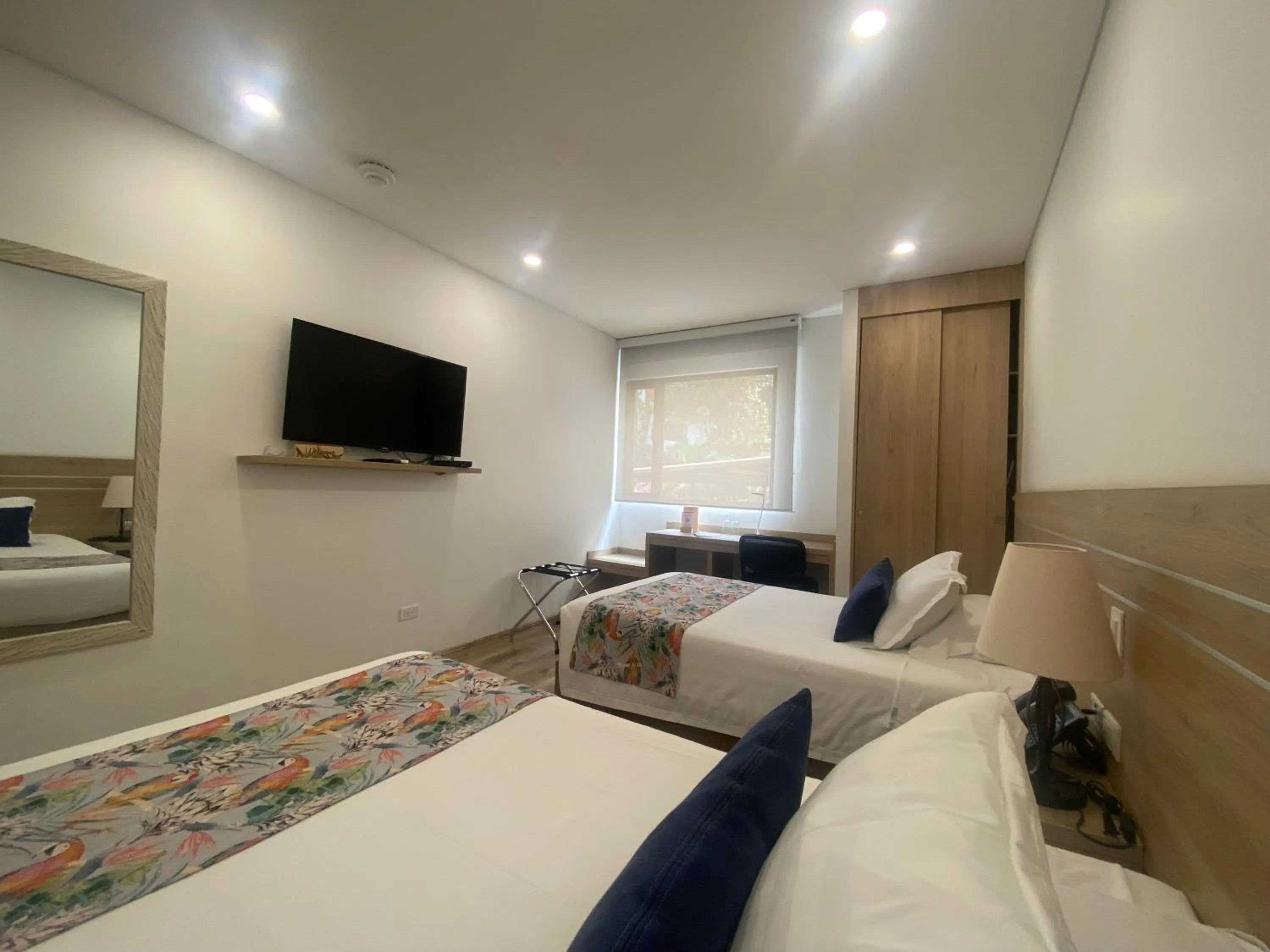 Bed in EcoHub Hotel Medellin