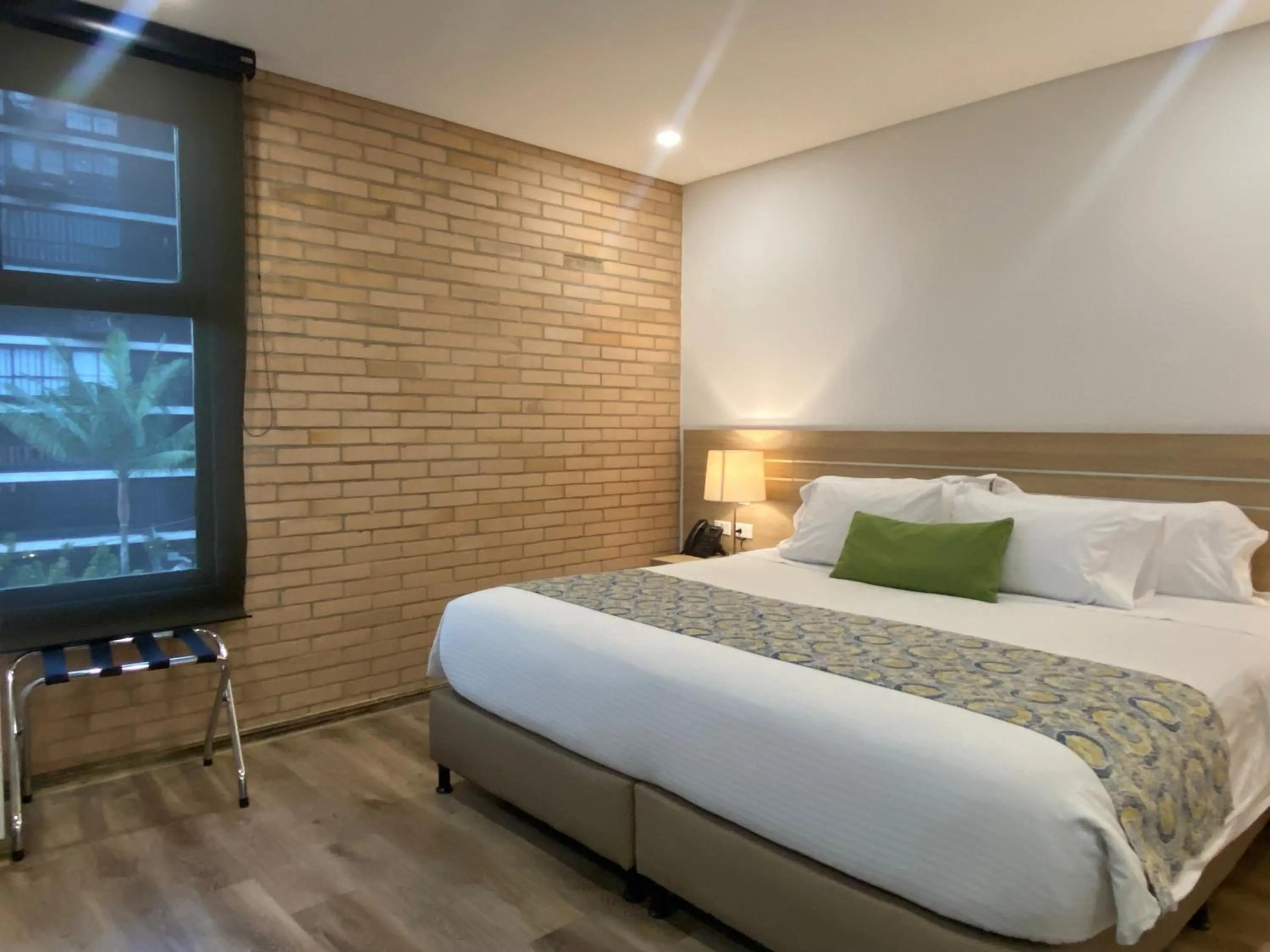 Bed in EcoHub Hotel Medellin