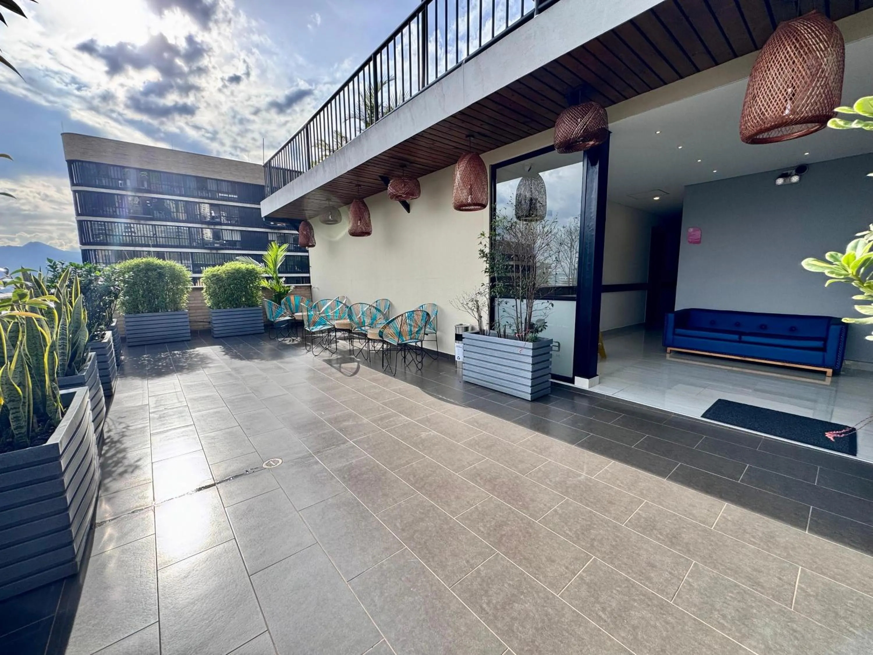 Balcony/Terrace in EcoHub Hotel Medellin