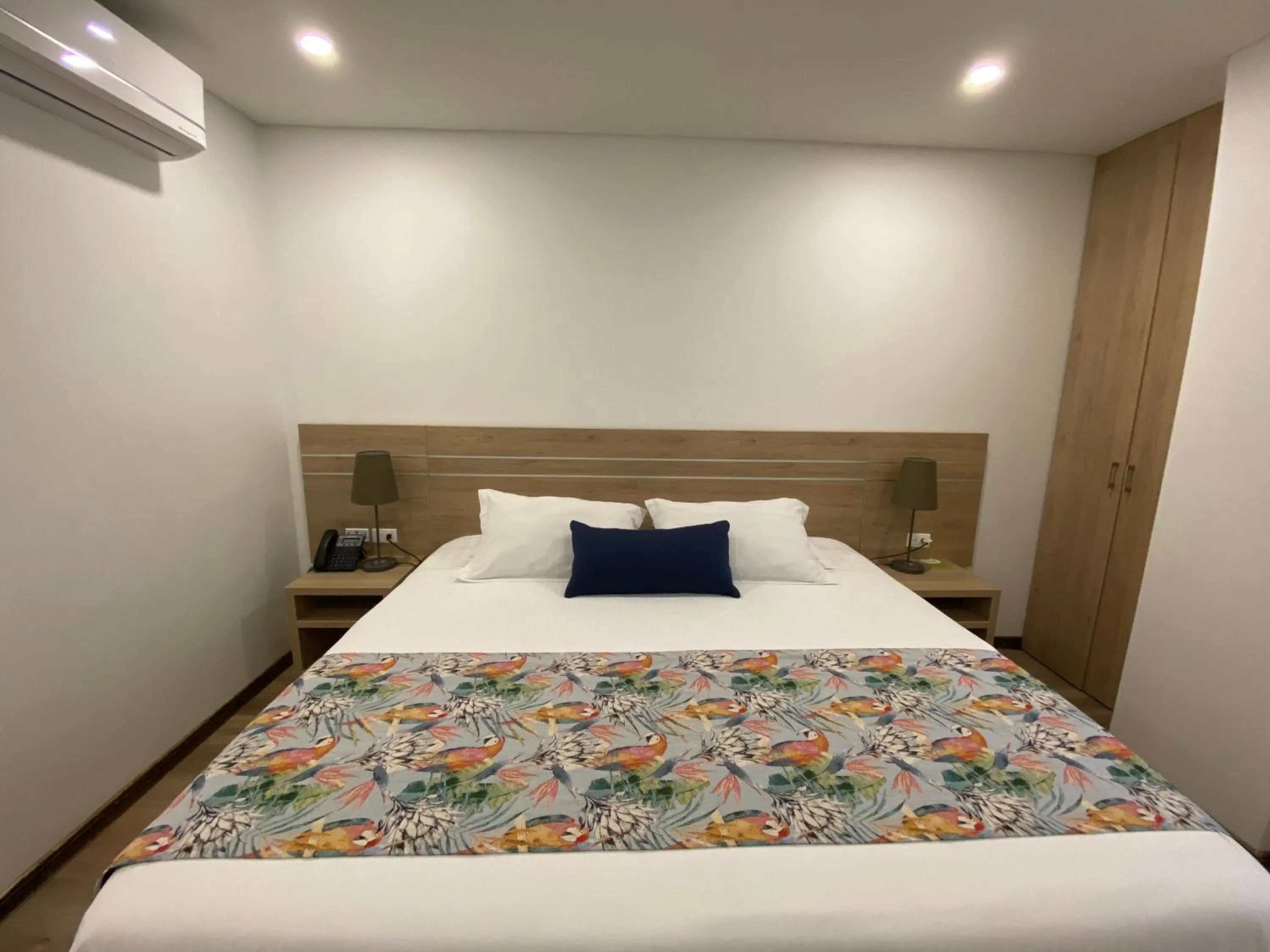 Bed in EcoHub Hotel Medellin