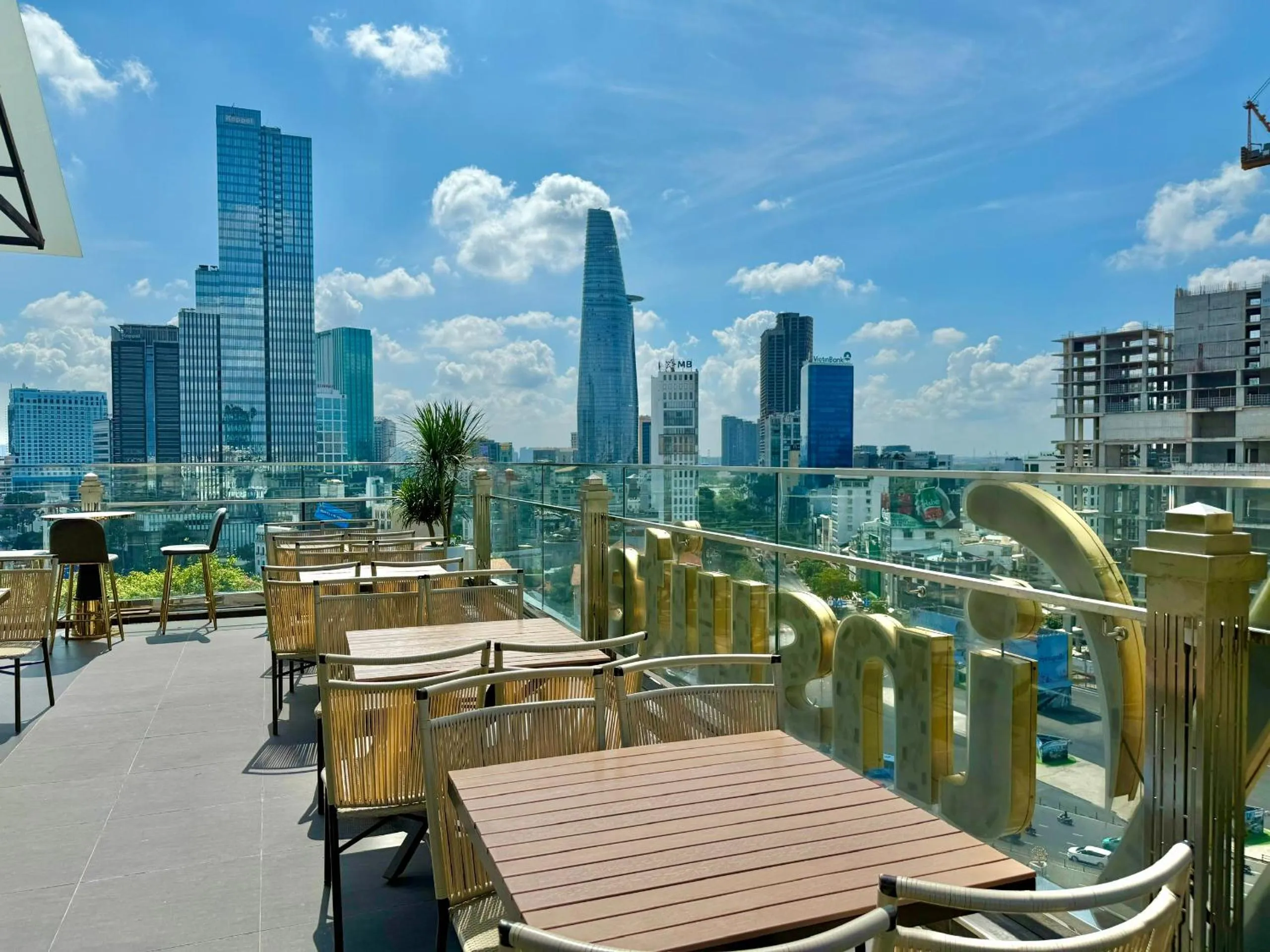 City view in Winsuites Saigon Hotel