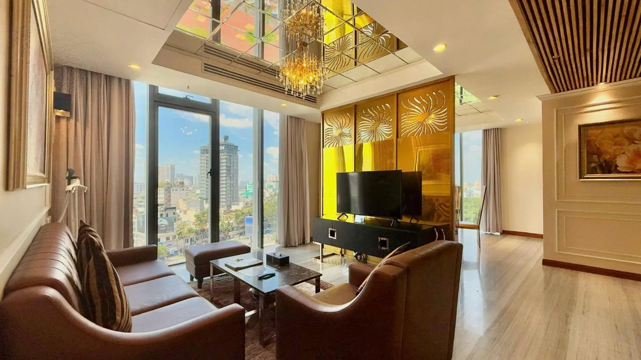 Living room in Winsuites Saigon Hotel