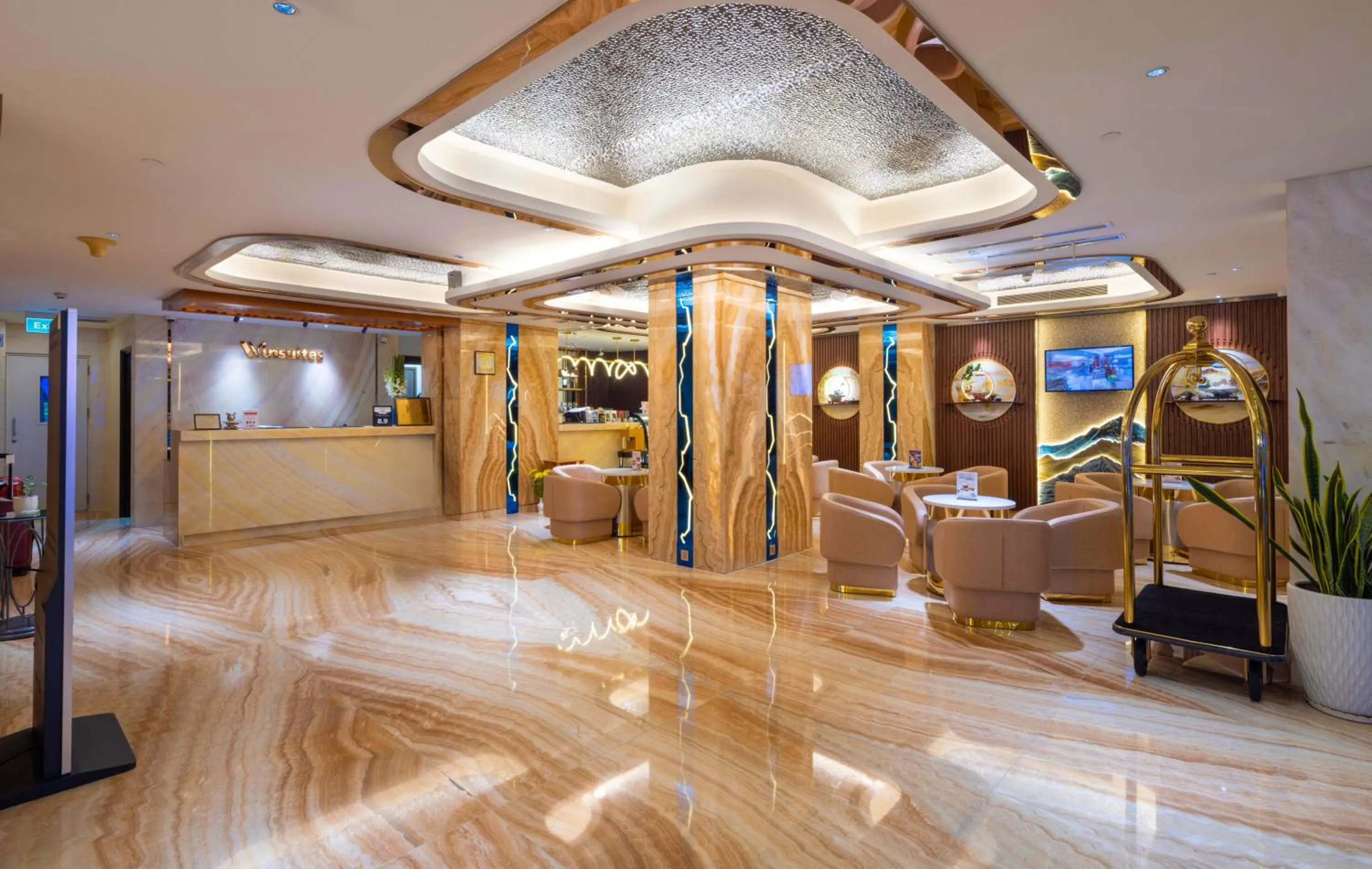 Lobby or reception in Winsuites Saigon Hotel