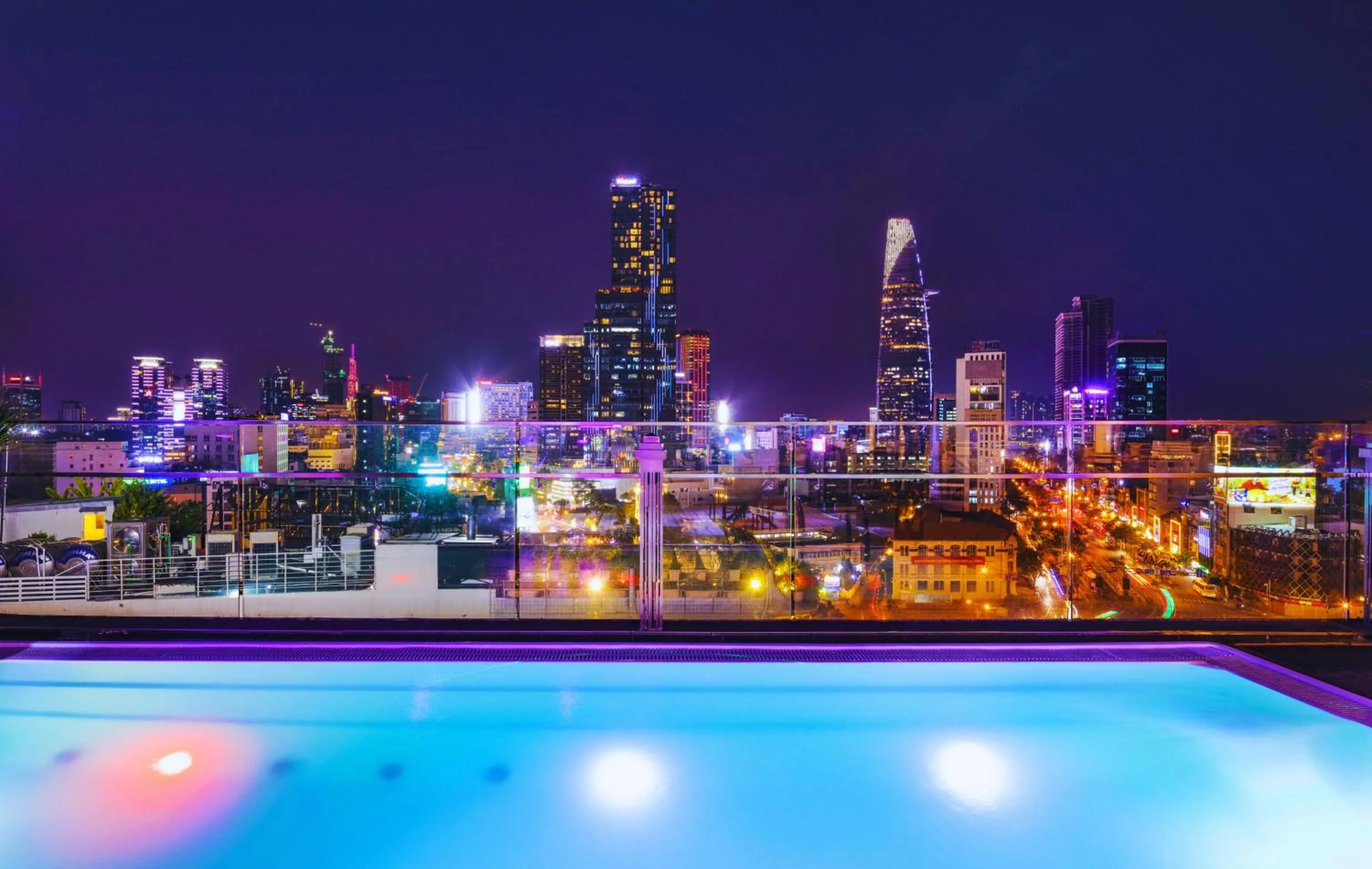 Swimming pool in Winsuites Saigon Hotel