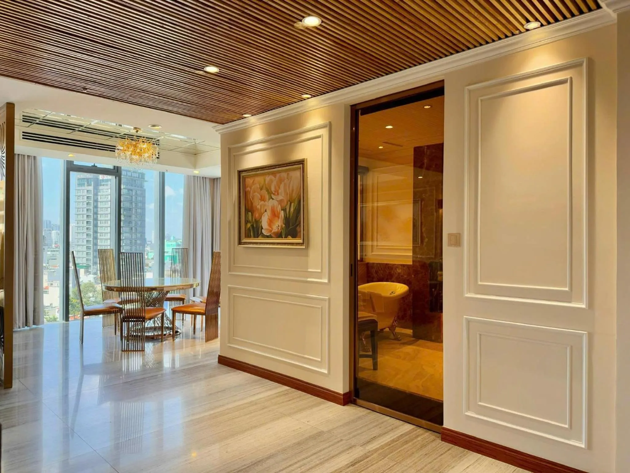 Living room in Winsuites Saigon Hotel