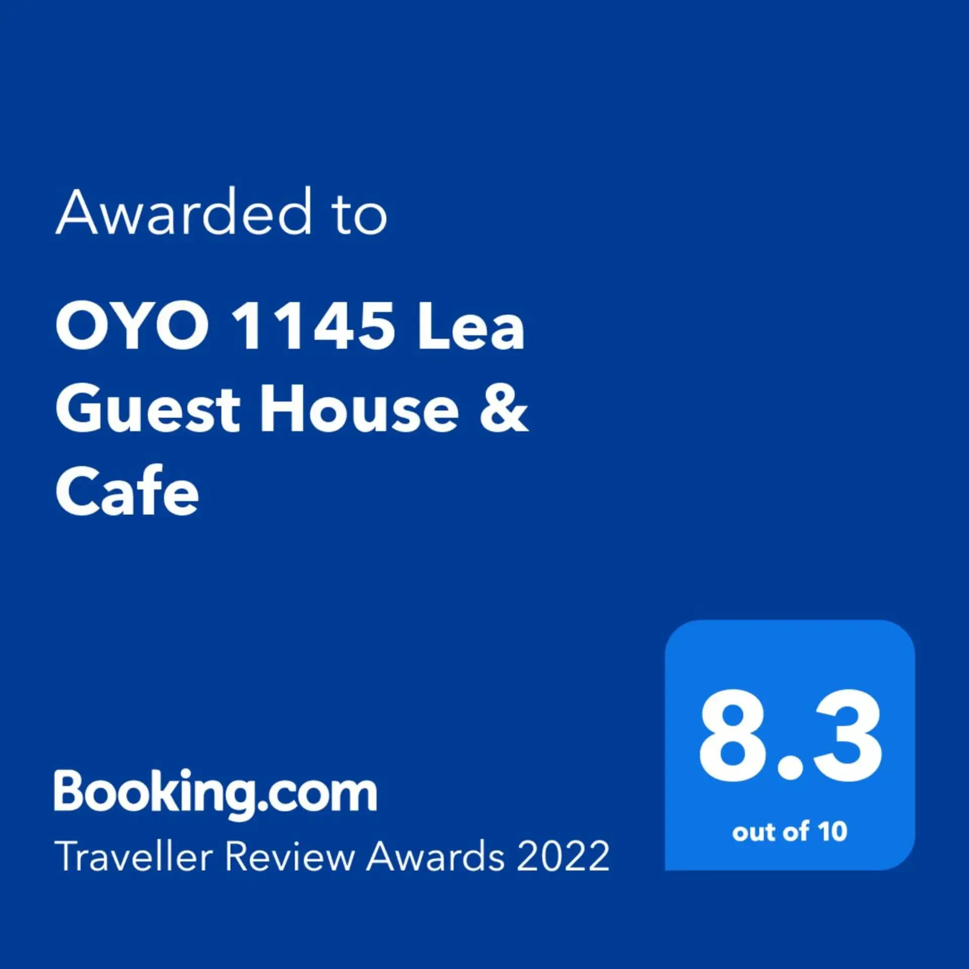 Certificate/Award, Logo/Certificate/Sign/Award in OYO 1145 Lea Guest House & Cafe