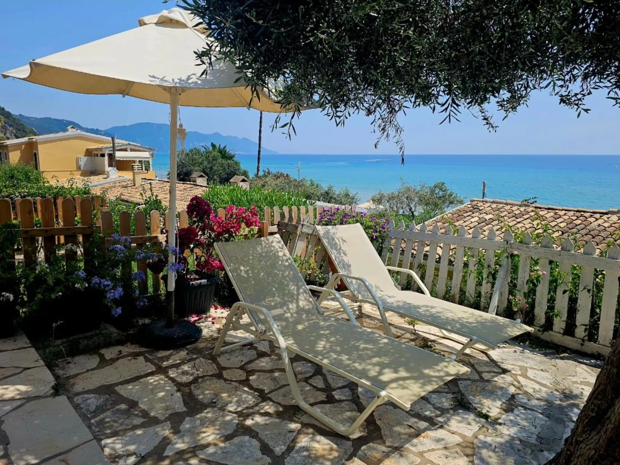 Patio in Corfu Glyfada Menigos Resort 24