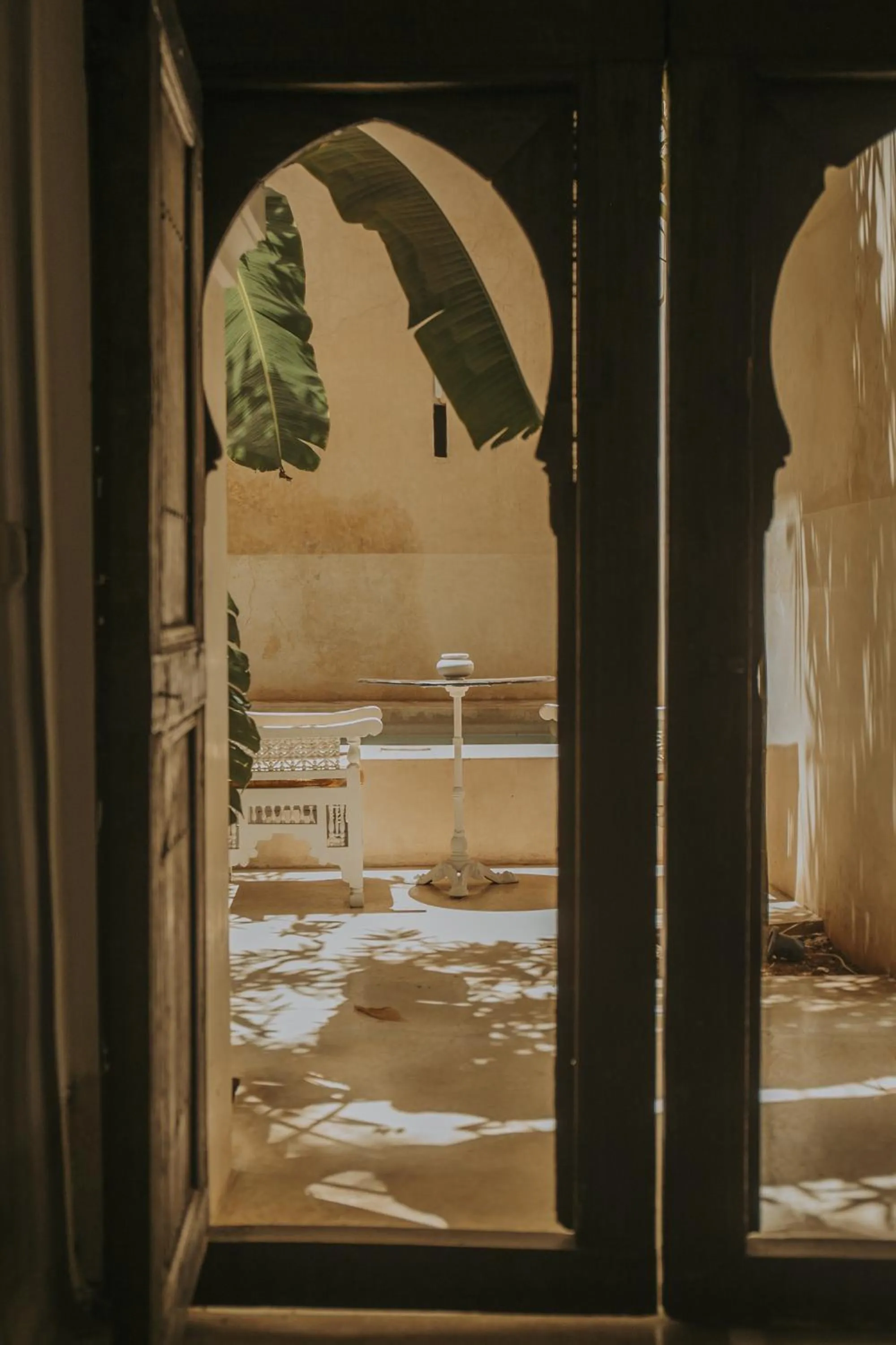 Pool view in Palais Chadmi