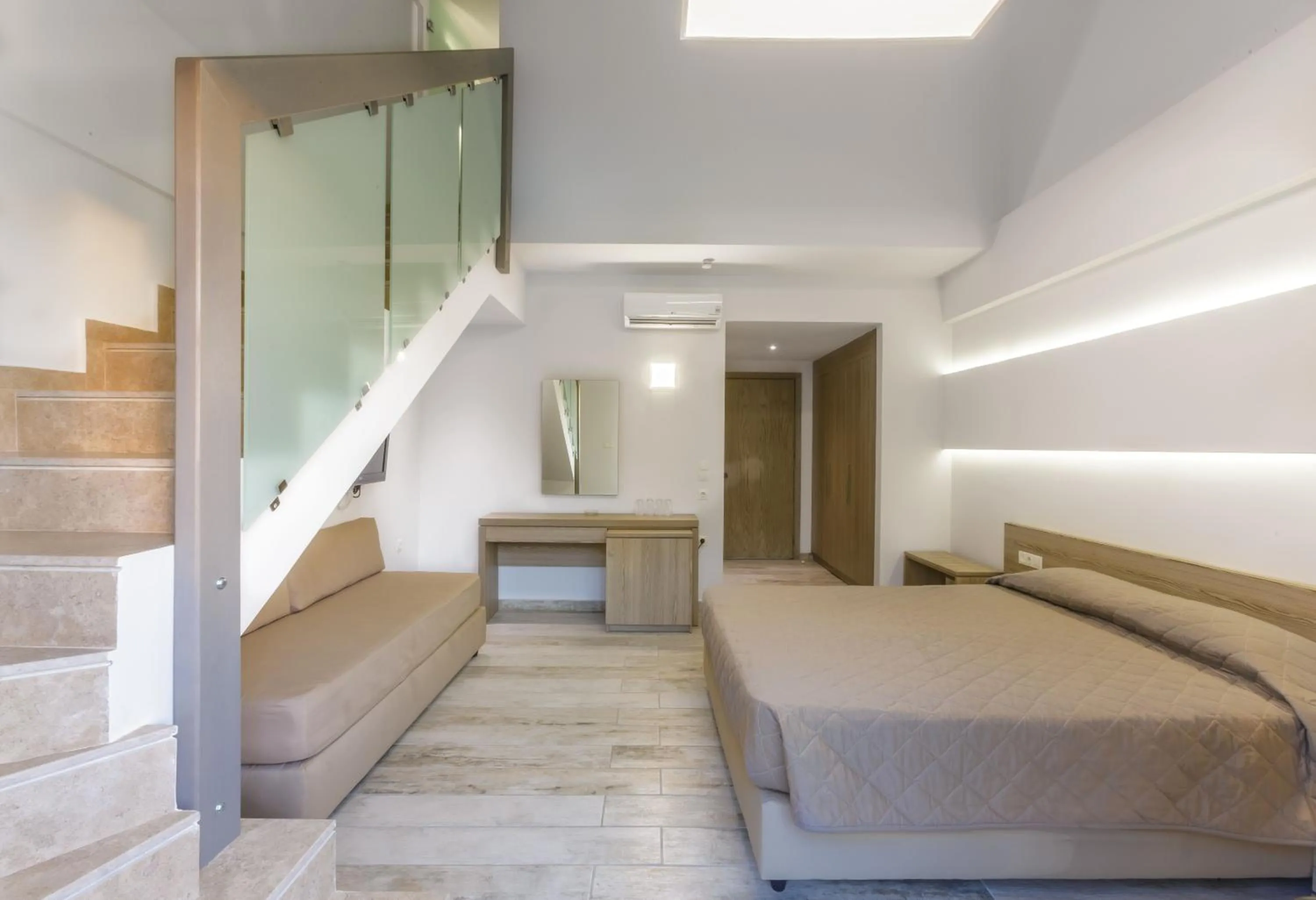 Bed in Akti Beach Club