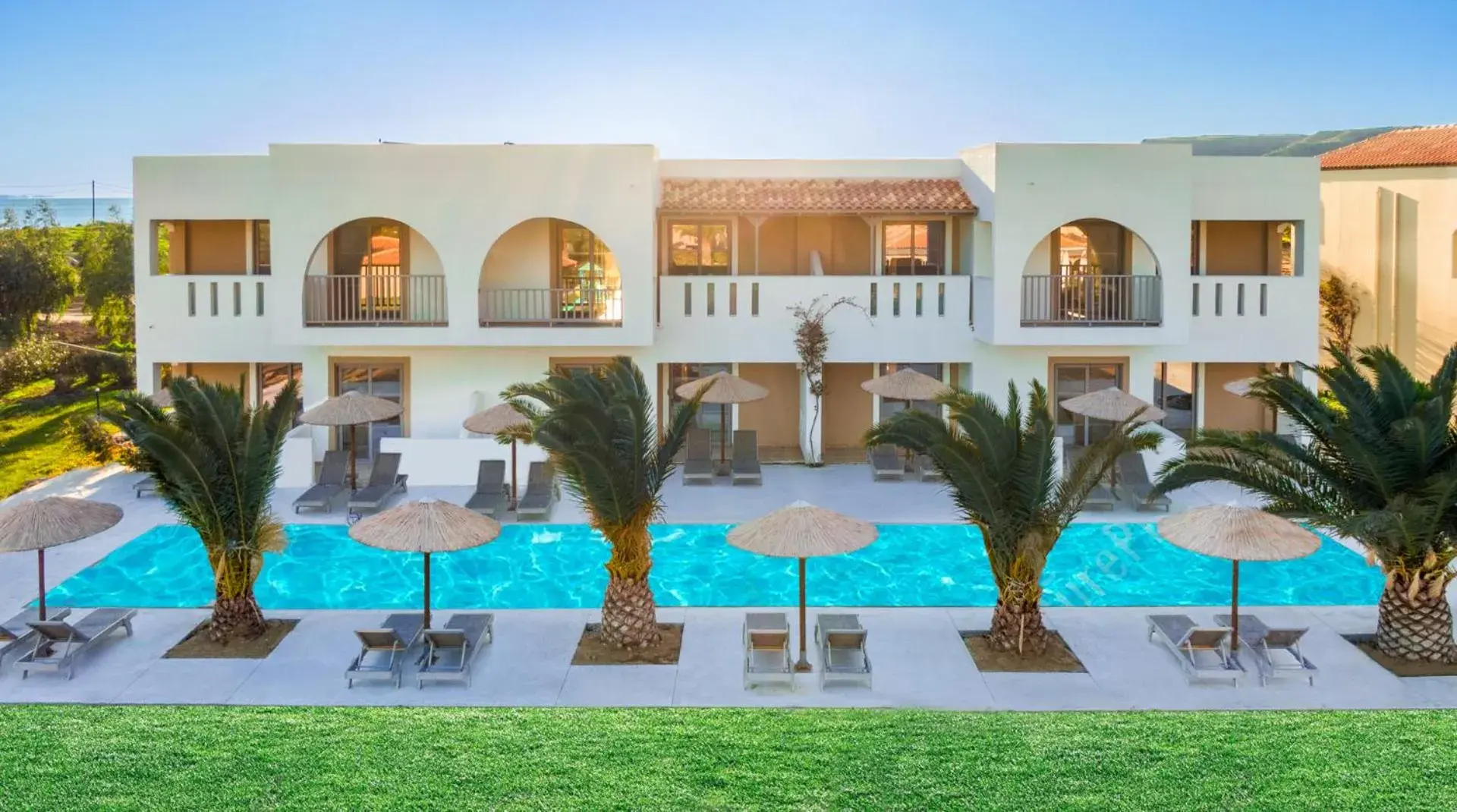 Pool view in Akti Beach Club Pool view in Akti Beach Club