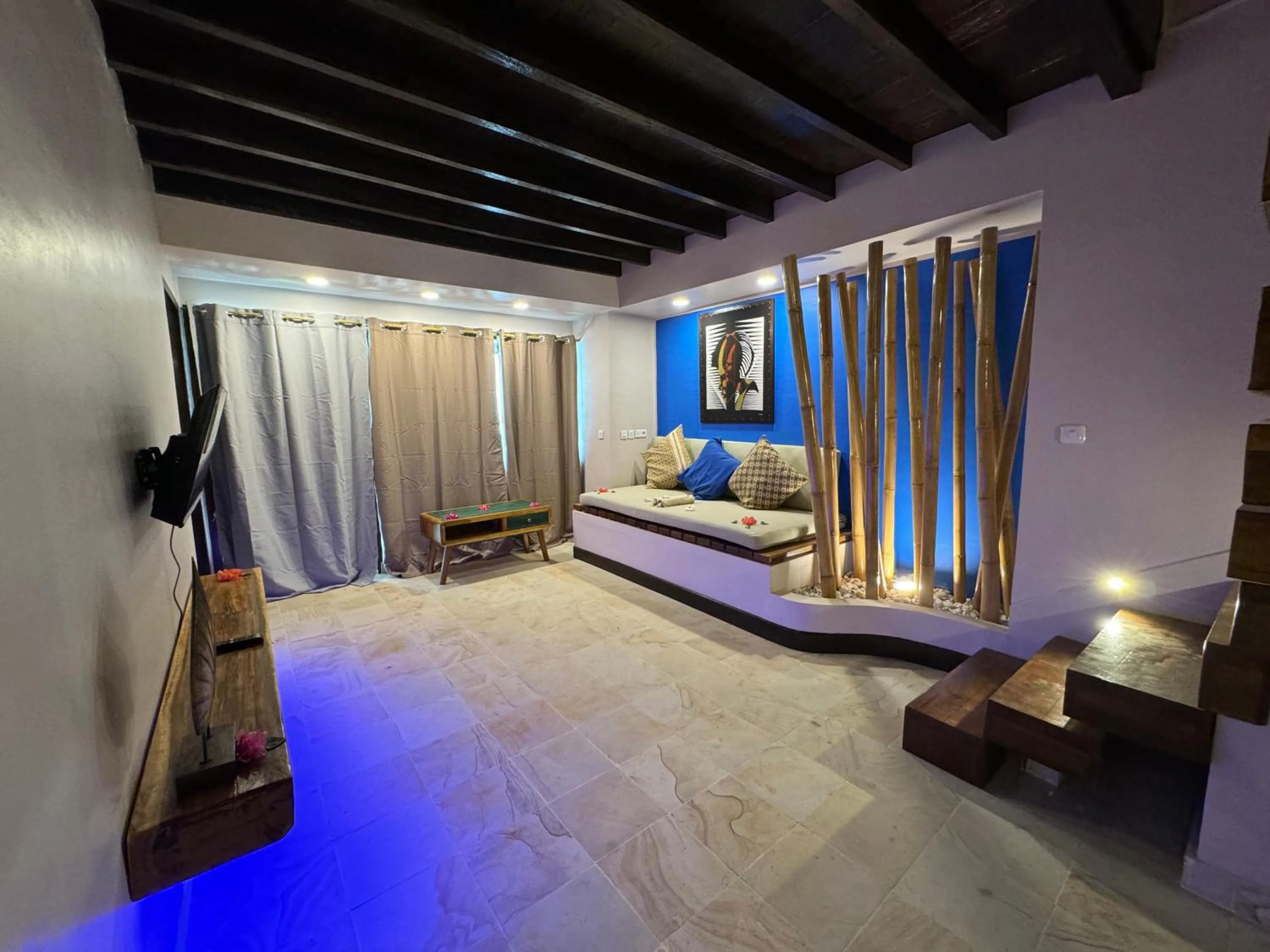 Living room, Bed in Cantika Villa