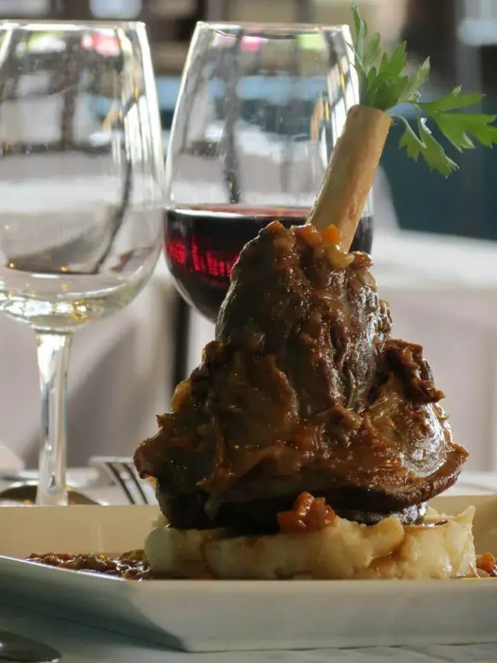 Food close-up in La Tablée Médiévale Food close-up in La Tablée Médiévale