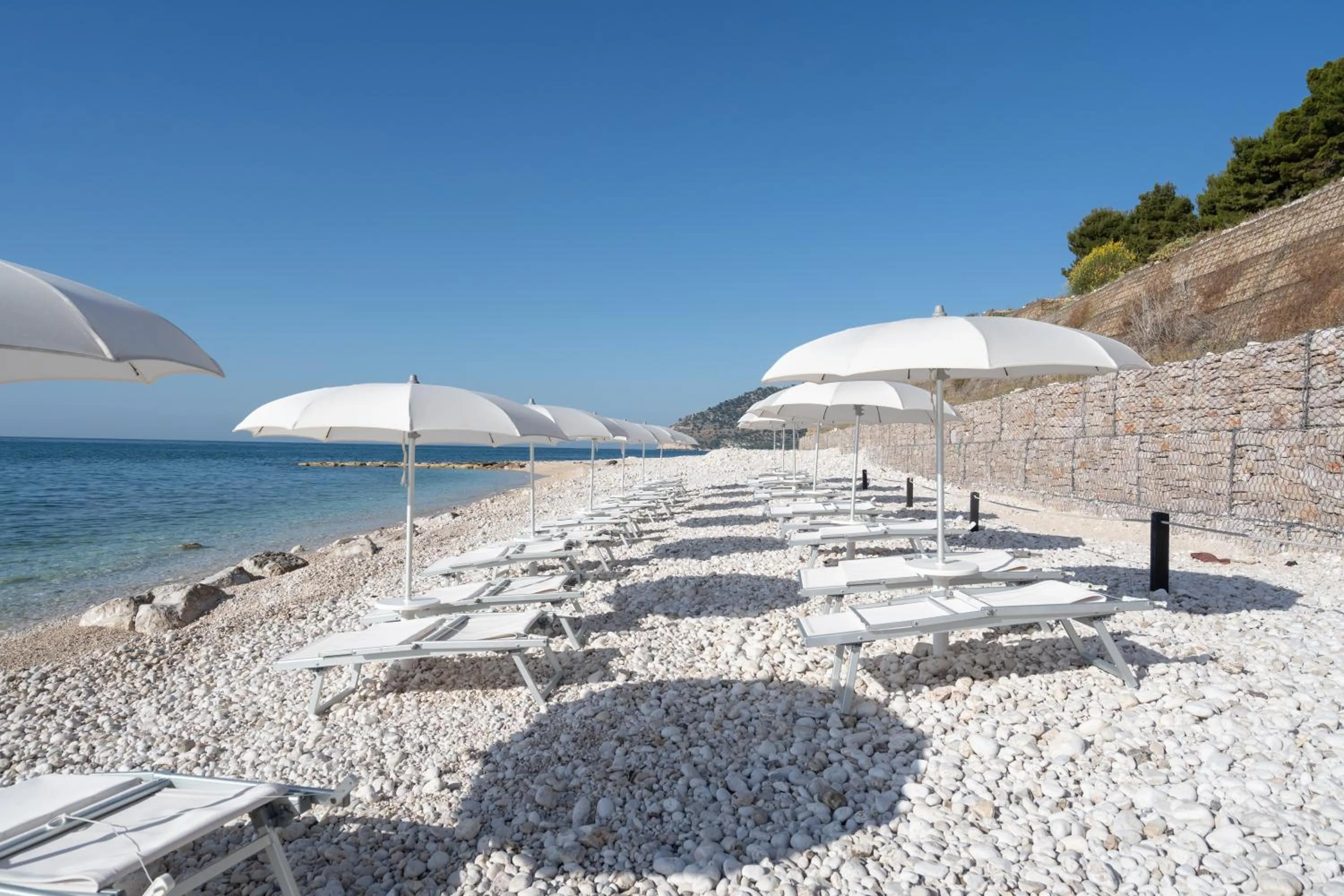 Beach in La Casa E Il Mare, Private Bay Hotel